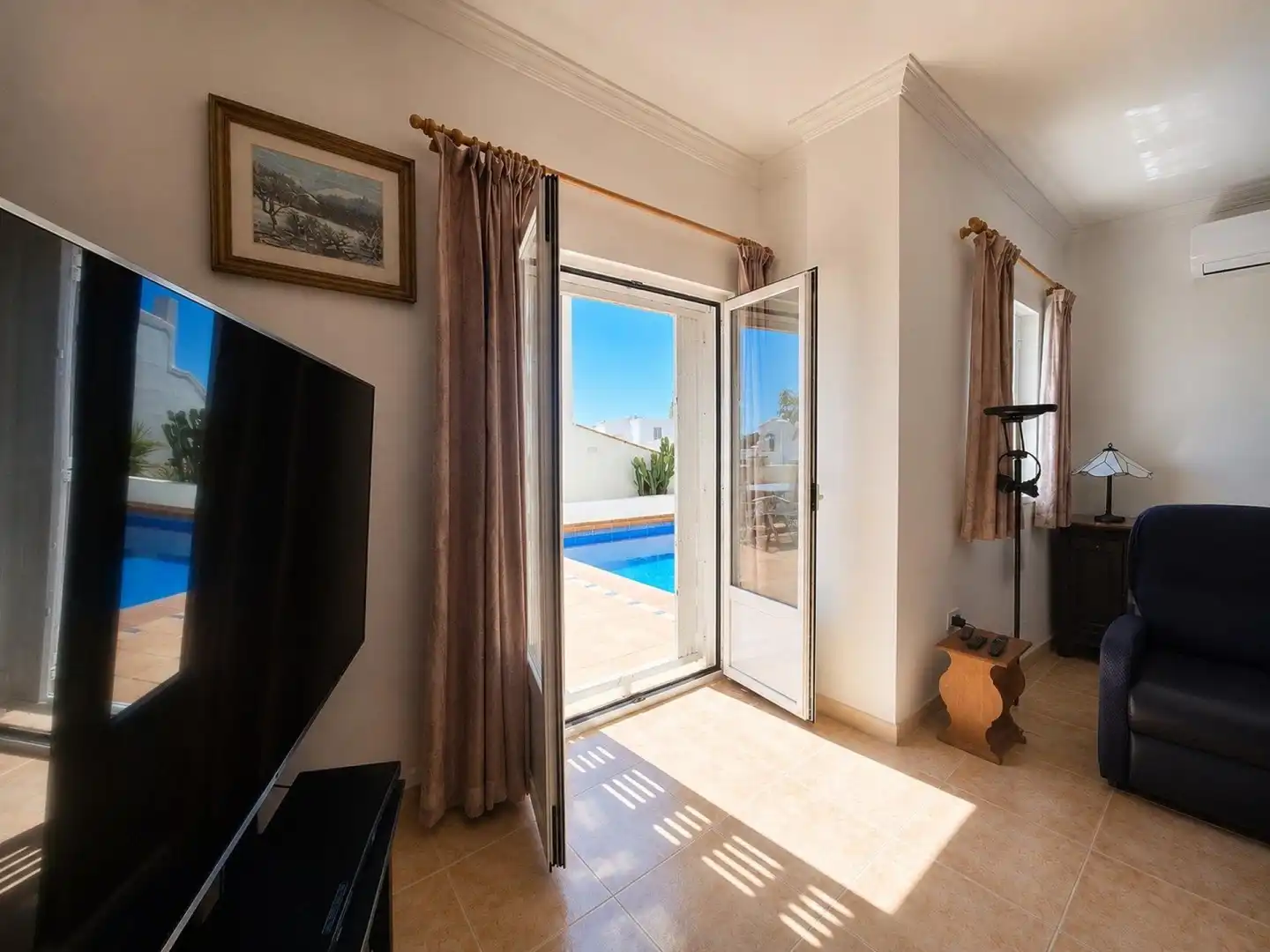 Sala de estar de Casa o chalet en venta en Mojácar con Aire acondicionado, Calefacción y Terraza