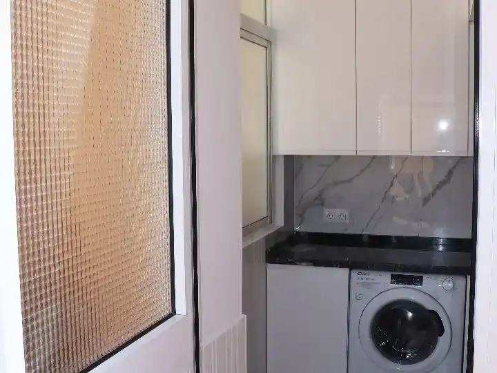 Küche von Dachboden zur Miete in Málaga Capital mit Klimaanlage und Balkon