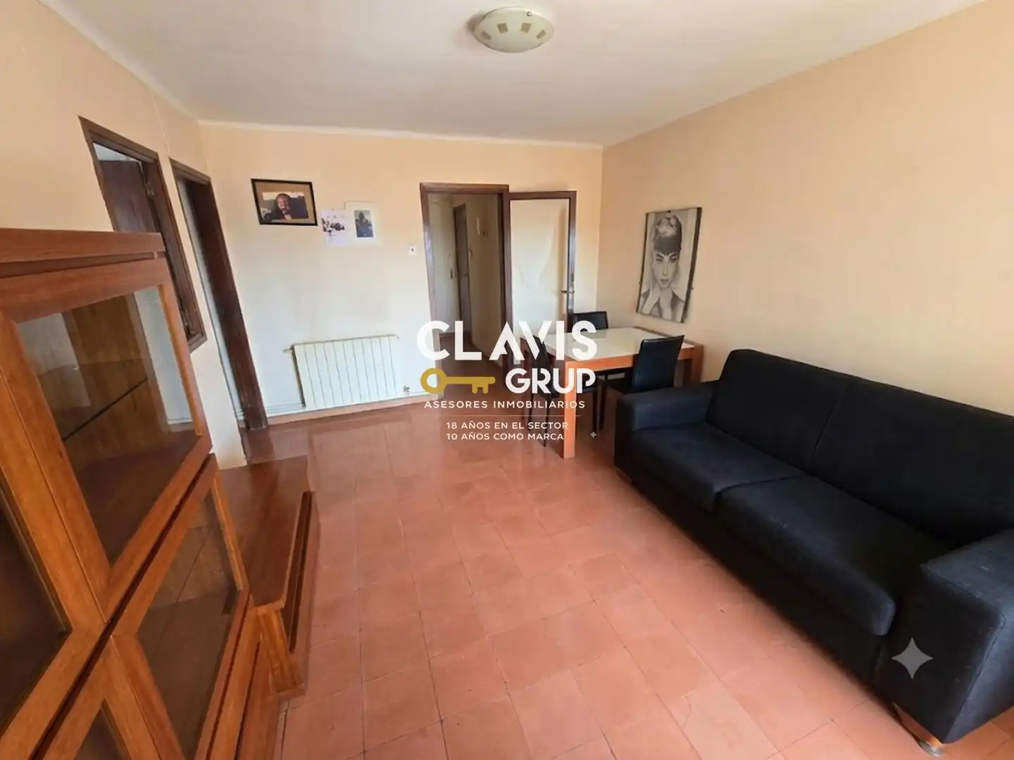 Living room of Flat for sale in Barcelona  with Heating, Terrace and Alarm
