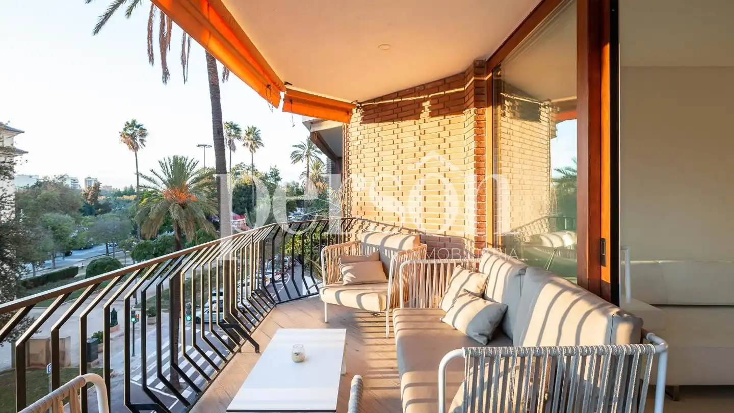 Terraza de Piso de alquiler en Valencia con Aire acondicionado, Terraza y Amueblado