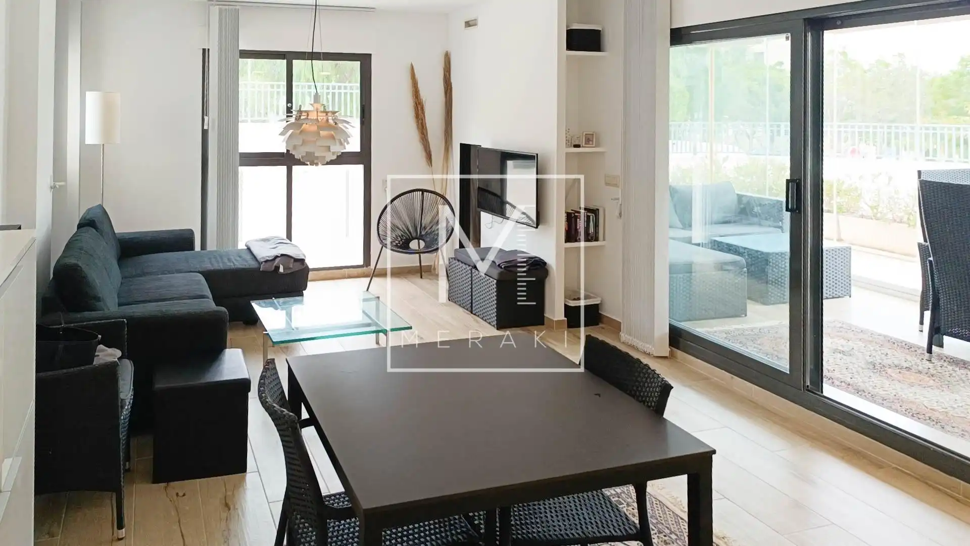 Living room of Flat for sale in Calpe / Calp  with Air Conditioner, Heating and Private garden