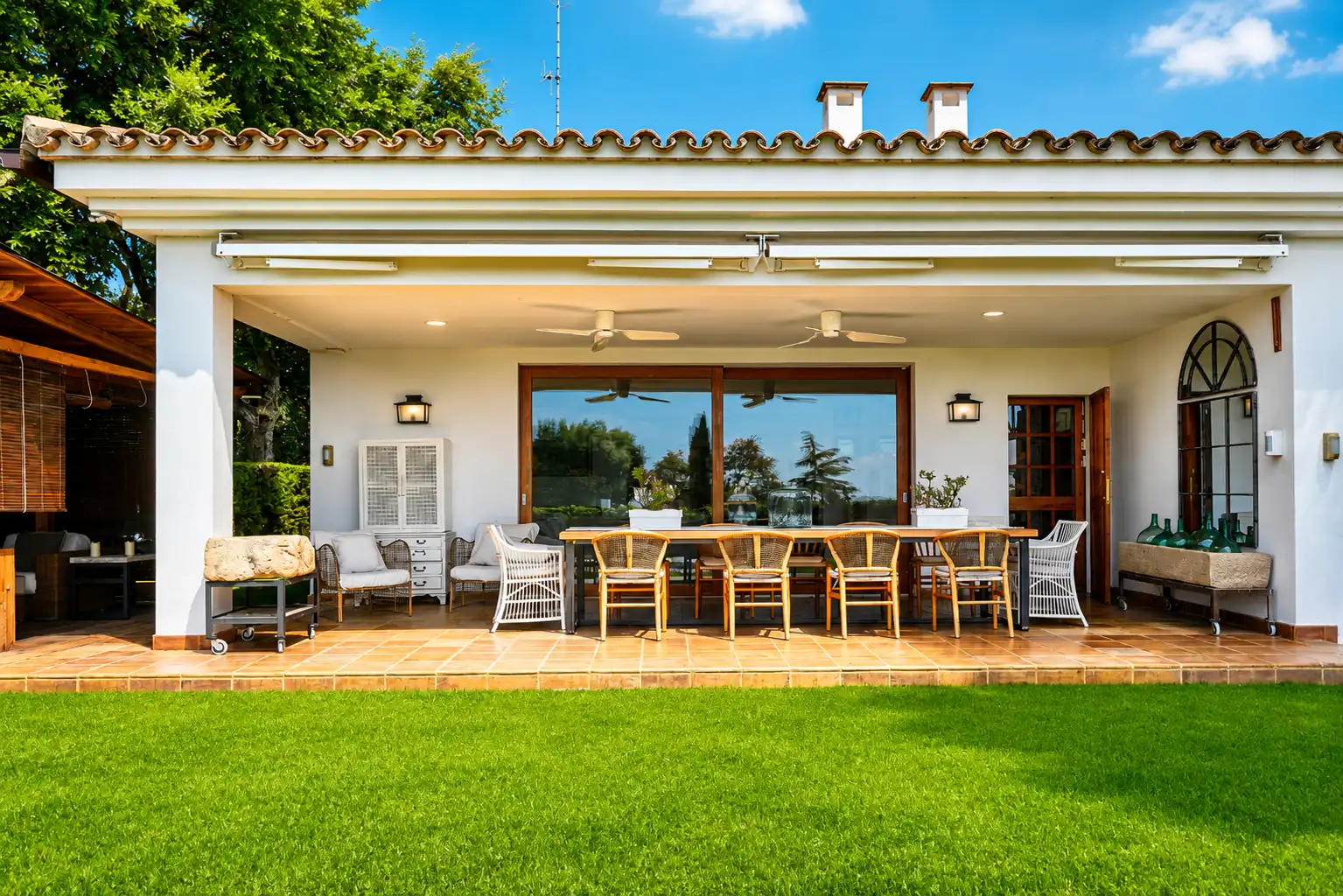Terraza de Casa o chalet de alquiler en Sant Andreu de Llavaneres con Aire acondicionado, Calefacción y Jardín privado