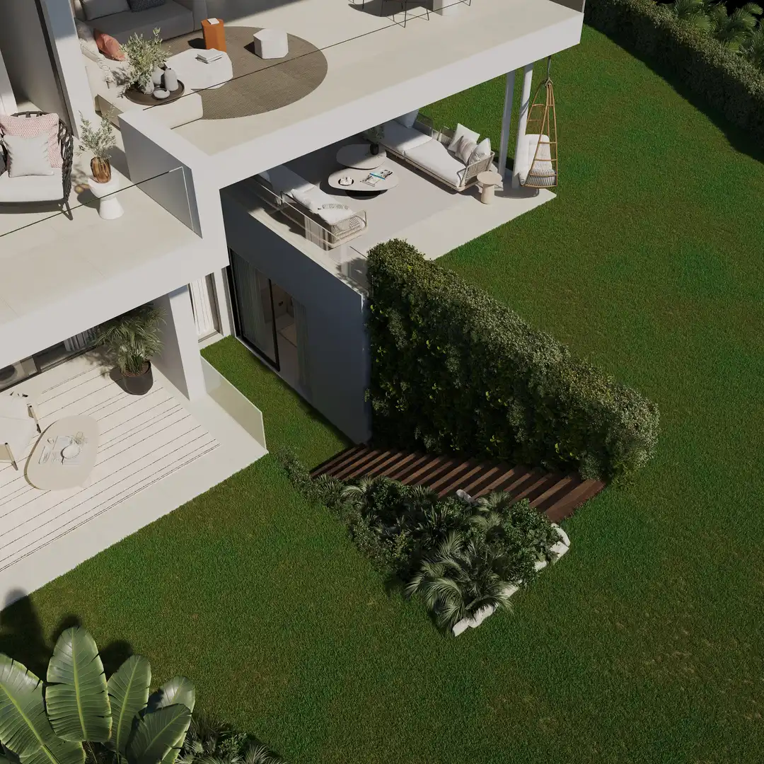 Terraza de Apartamento en venta en Benahavís con Aire acondicionado, Calefacción y Jardín privado