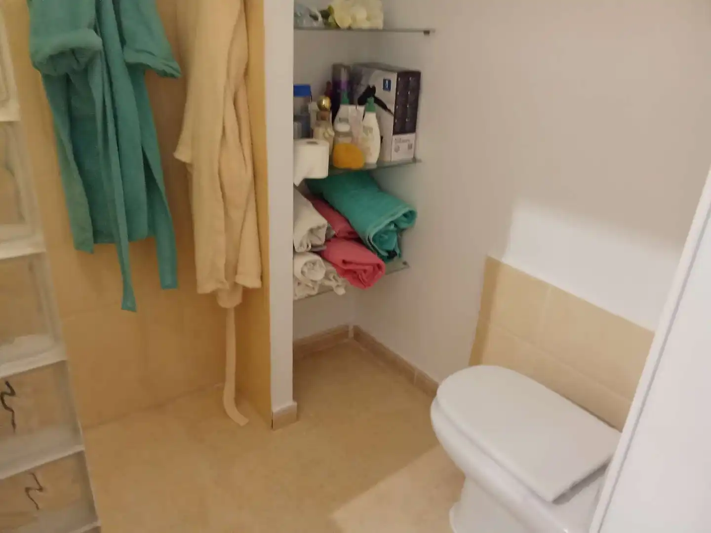 Badezimmer von Maisonette zum Verkauf in Oropesa del Mar / Orpesa mit Klimaanlage, Schwimmbad und Möbliert