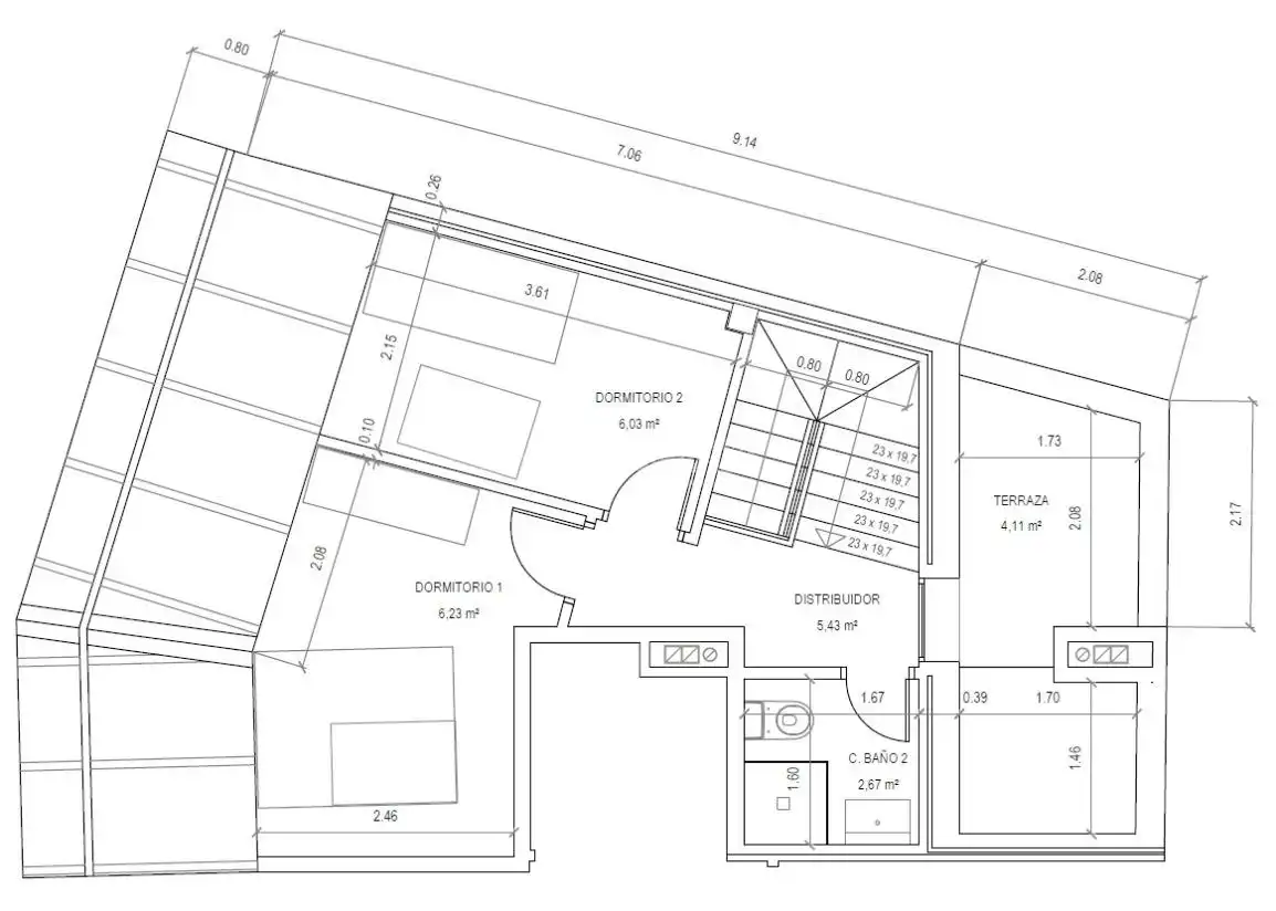 Penthouse zum Verkauf in San Nicasio - Campo de Tiro - Solagua, imagen 4