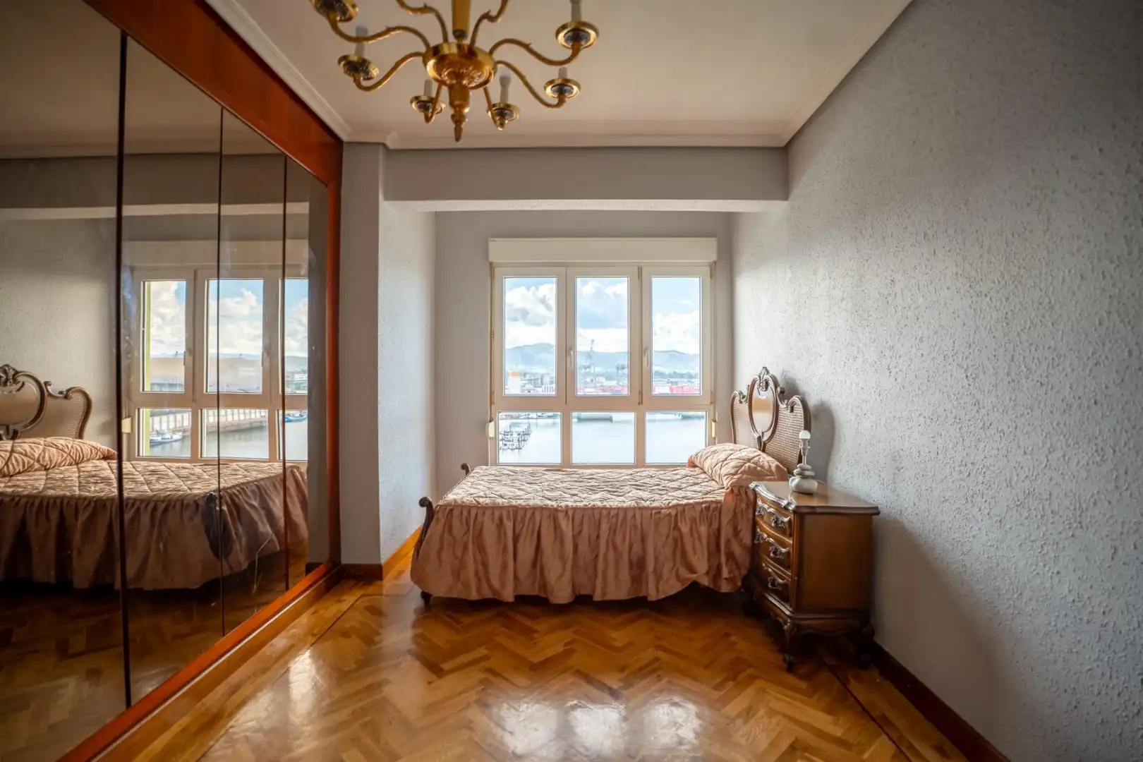 Schlafzimmer von Wohnung zum Verkauf in Santander mit Heizung, Parkett und Terrasse