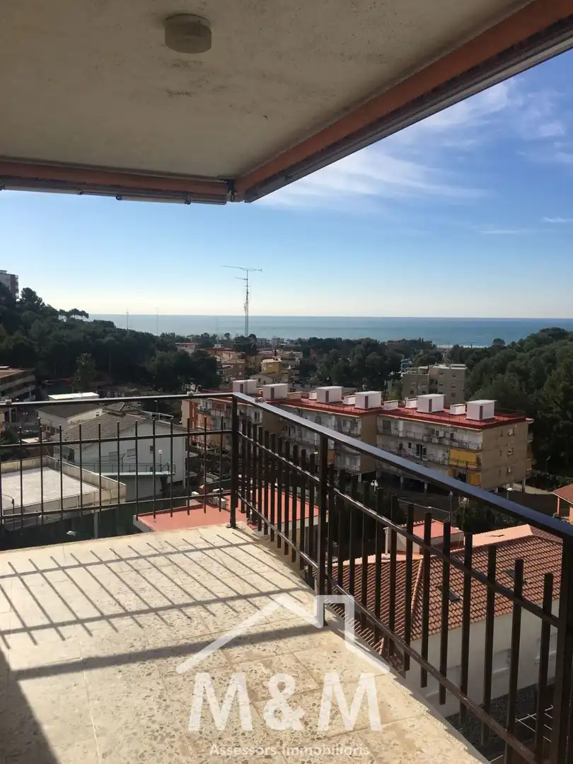 Exterior view of Attic for rent in Castelldefels  with Heating, Terrace and Community pool