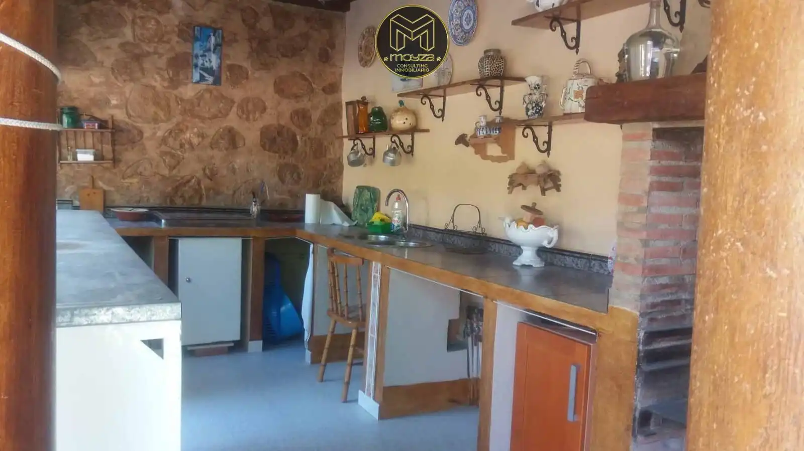 Cocina de Finca rústica en venta en La Guardia de Jaén con Jardín privado y Piscina