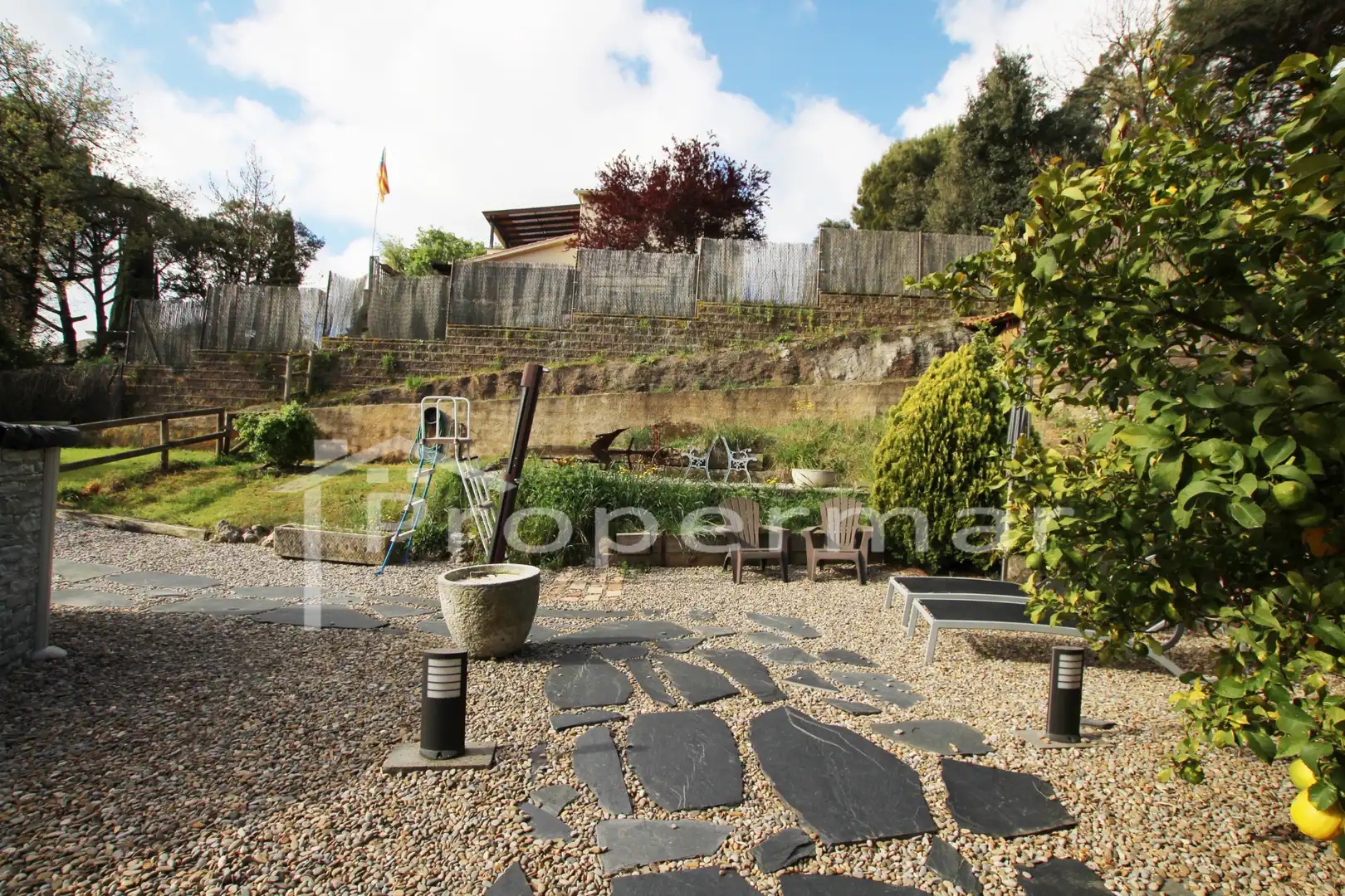 Terrasse von Haus oder Chalet zum Verkauf in Sant Antoni de Vilamajor mit Klimaanlage, Heizung und Privatgarten