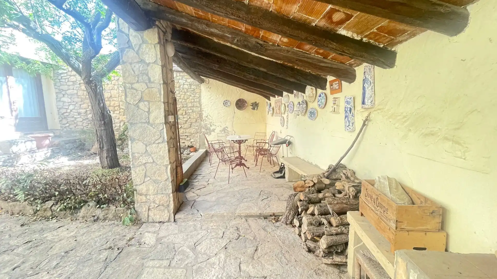 Terraza de Finca rústica en venta en Vallbona de Les Monges con Calefacción, Jardín privado y Trastero