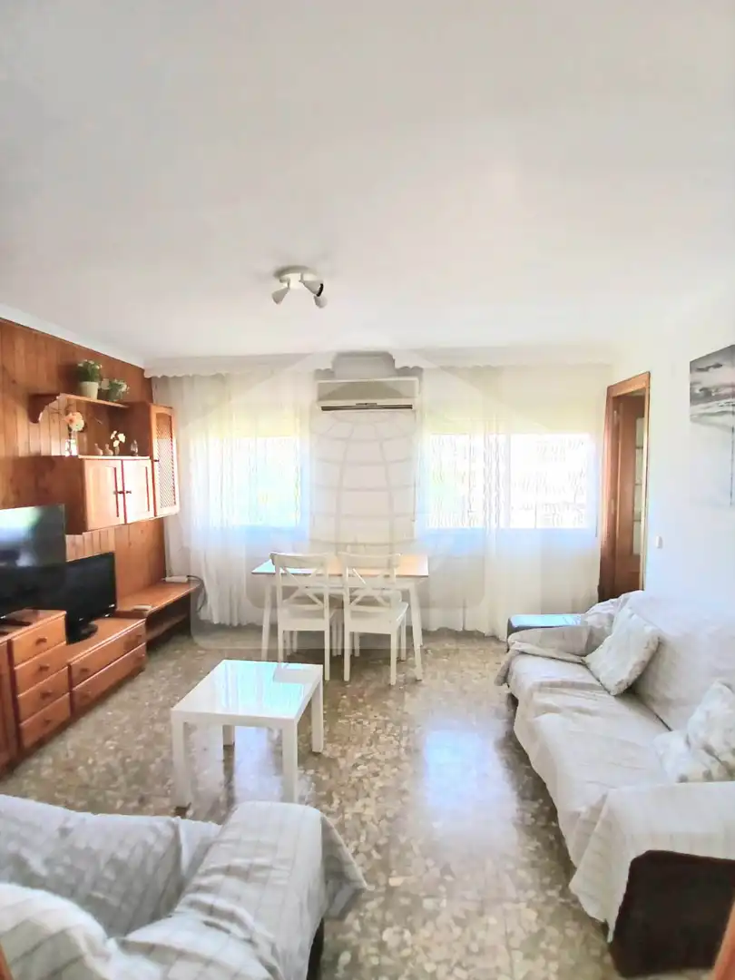 Living room of Flat for rent in Málaga  with Furnished