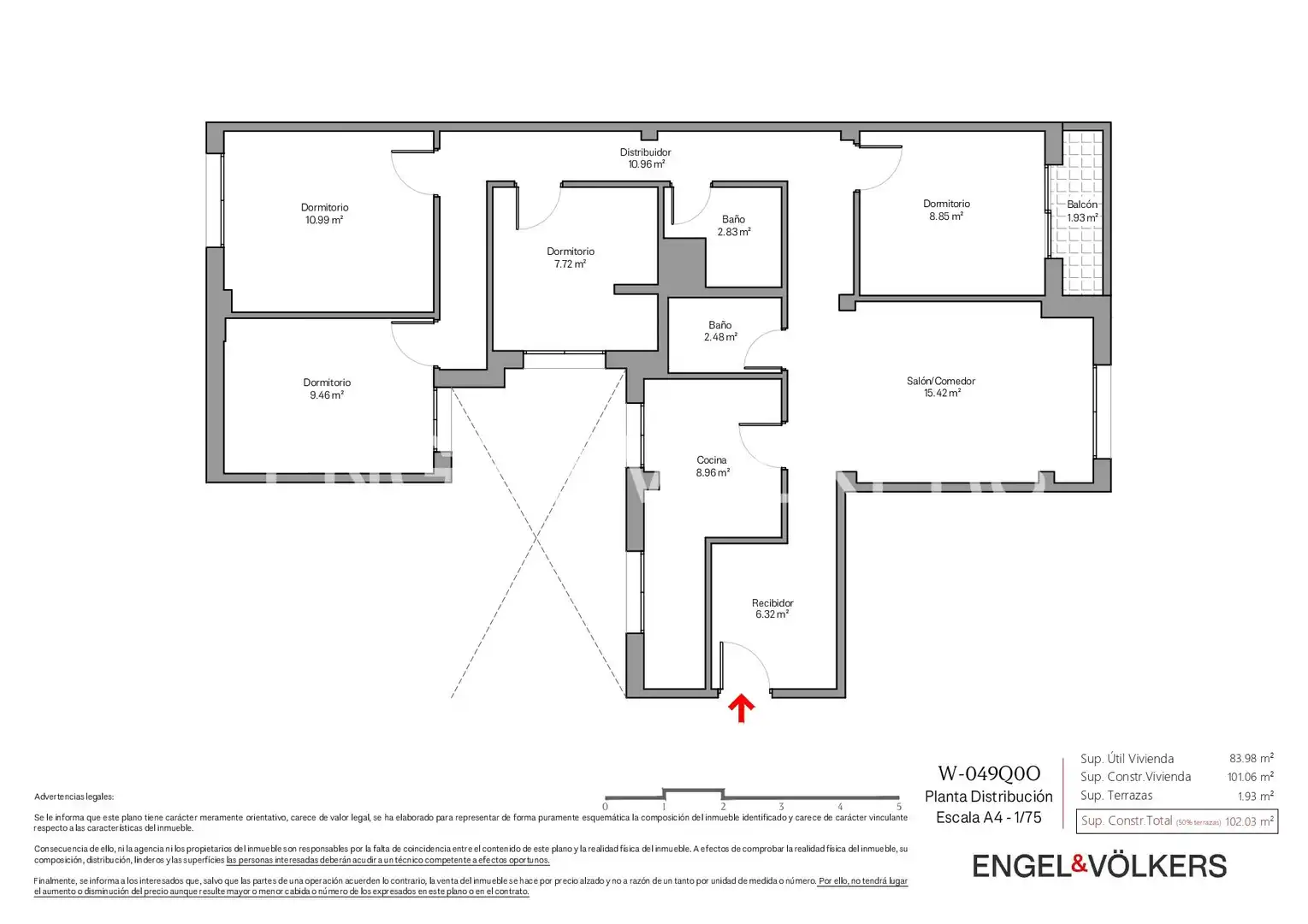Piso en venta en Valencia con Aire acondicionado, Calefacción y Balcón