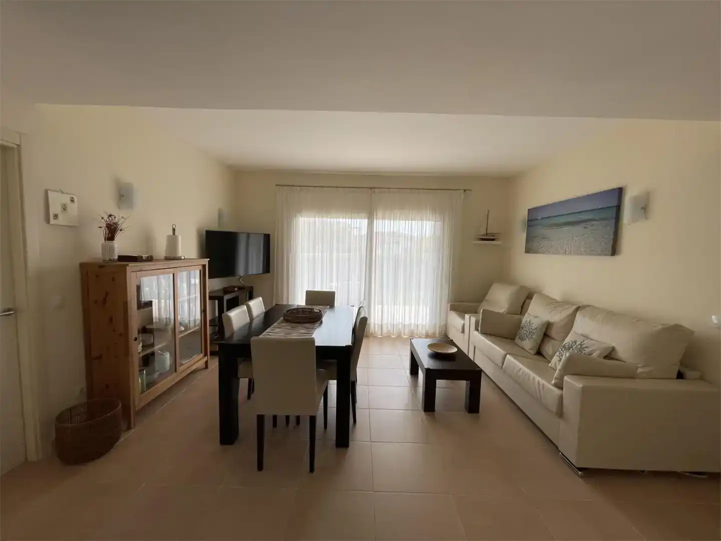 Sala d'estar de Planta baixa en venda en Campos amb Aire condicionat i Piscina