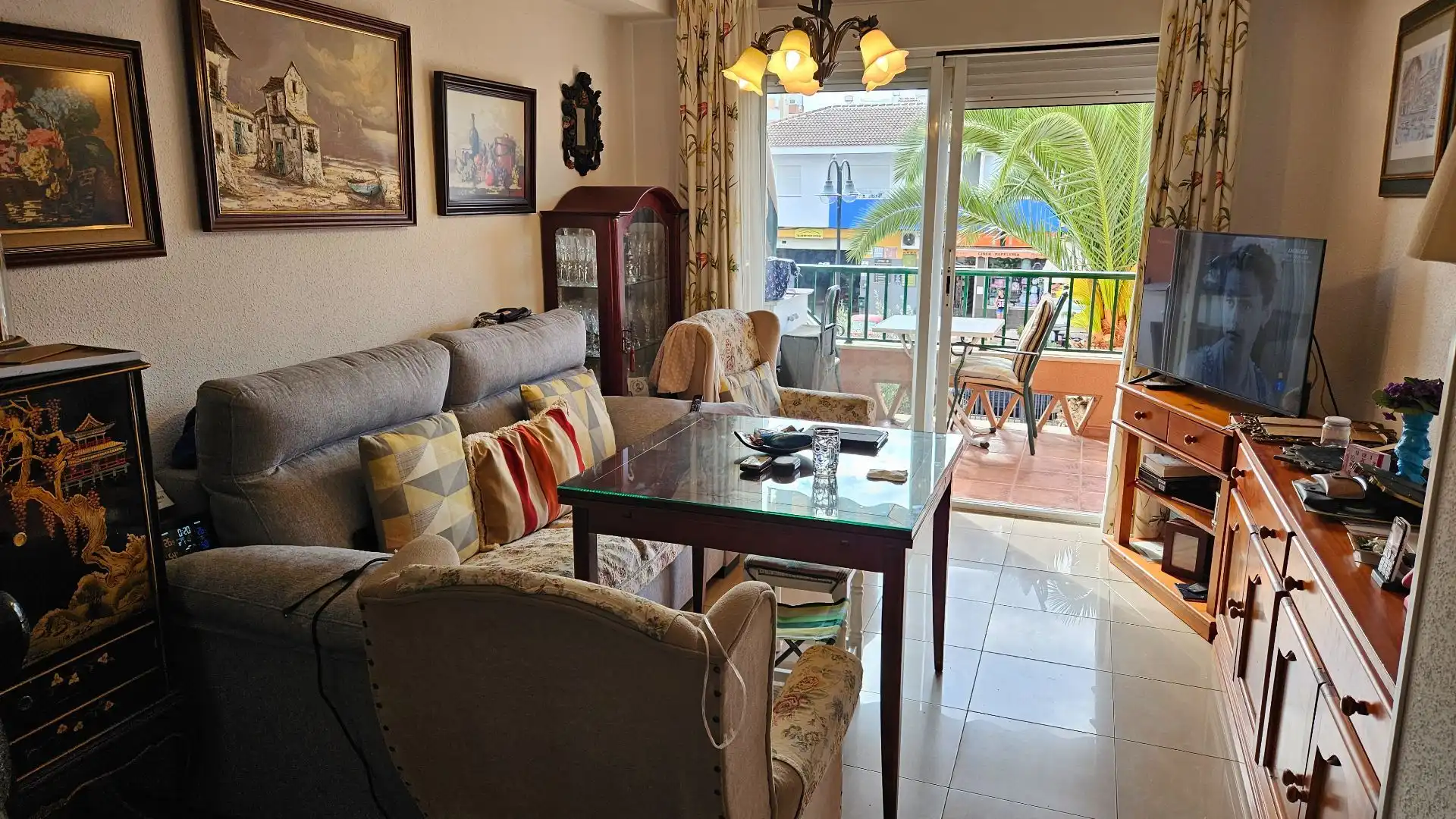 Wohnzimmer von Wohnungen zum Verkauf in Torrox mit Klimaanlage, Terrasse und Möbliert