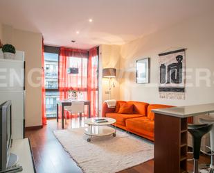 Sala d'estar de Apartament de lloguer en  Barcelona Capital amb Aire condicionat