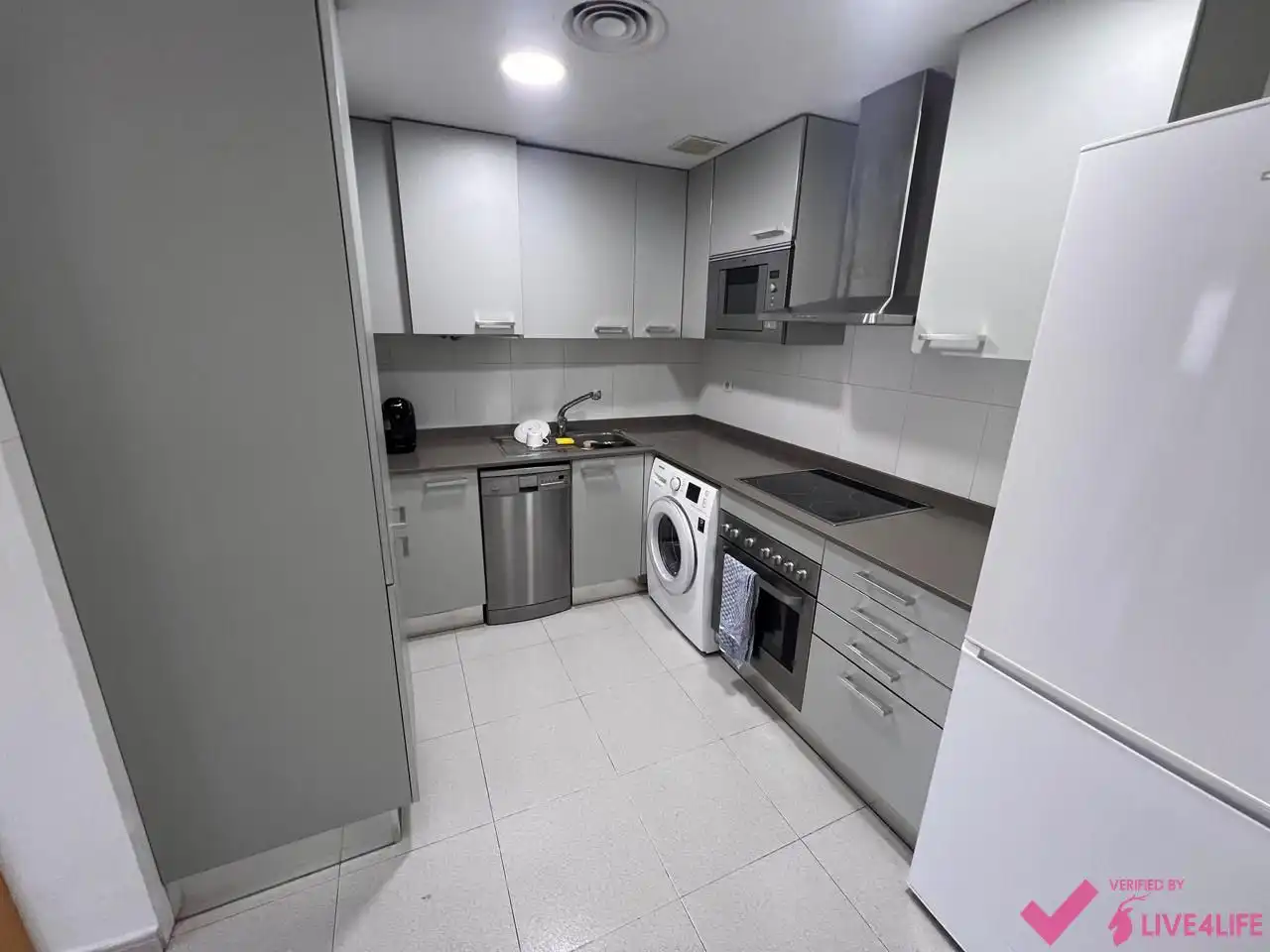 Cocina de Piso de alquiler en Valencia con Aire acondicionado y Amueblado