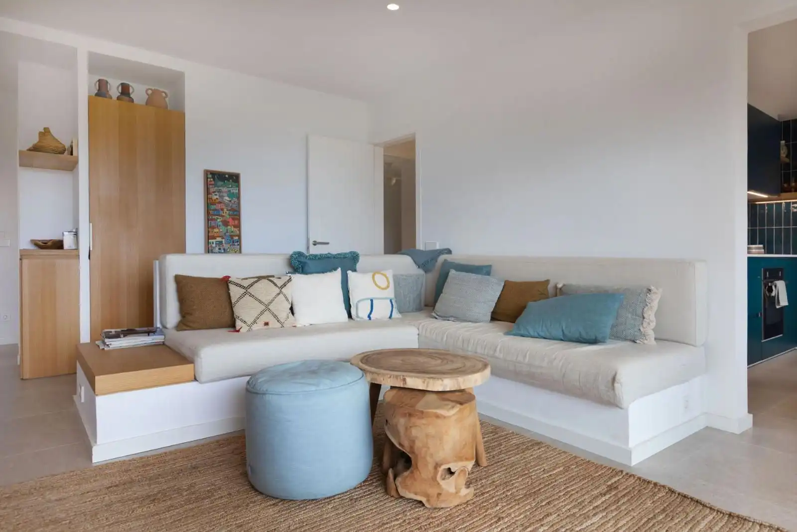 Wohnzimmer von Wohnungen zum Verkauf in Palafrugell mit Heizung, Terrasse und Möbliert