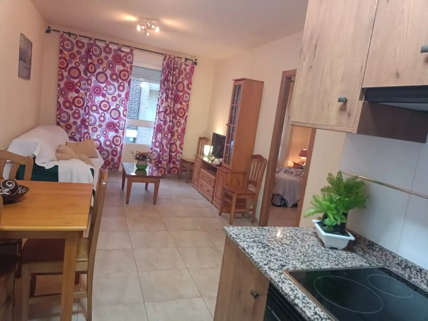 Sala de estar de Piso de alquiler en  Murcia Capital con Aire acondicionado, Calefacción y Amueblado