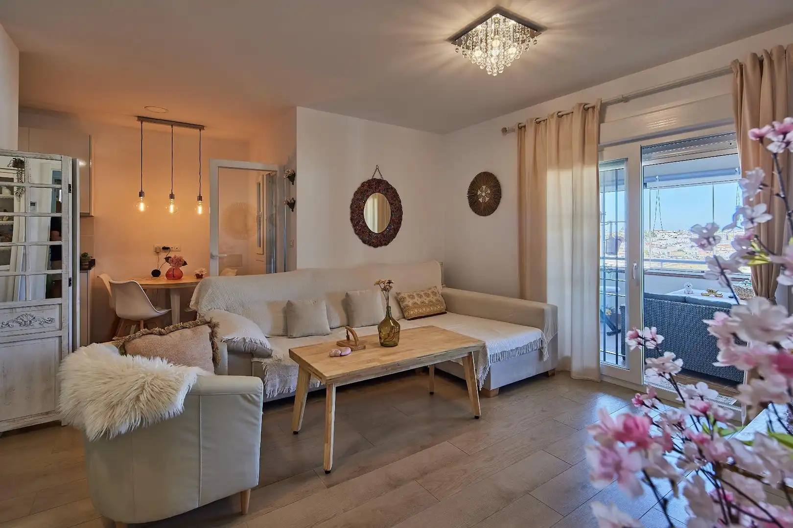 Sala de estar de Piso en venta en Chiclana de la Frontera con Aire acondicionado y Terraza