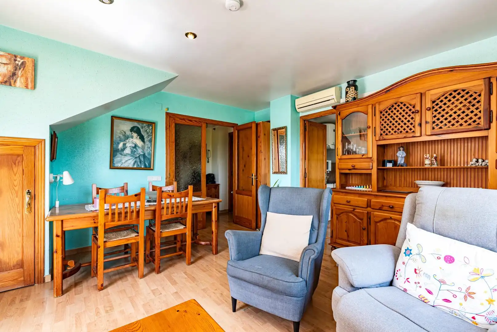 Wohnzimmer von Maisonette zum Verkauf in Calafell mit Heizung, Privatgarten und Terrasse