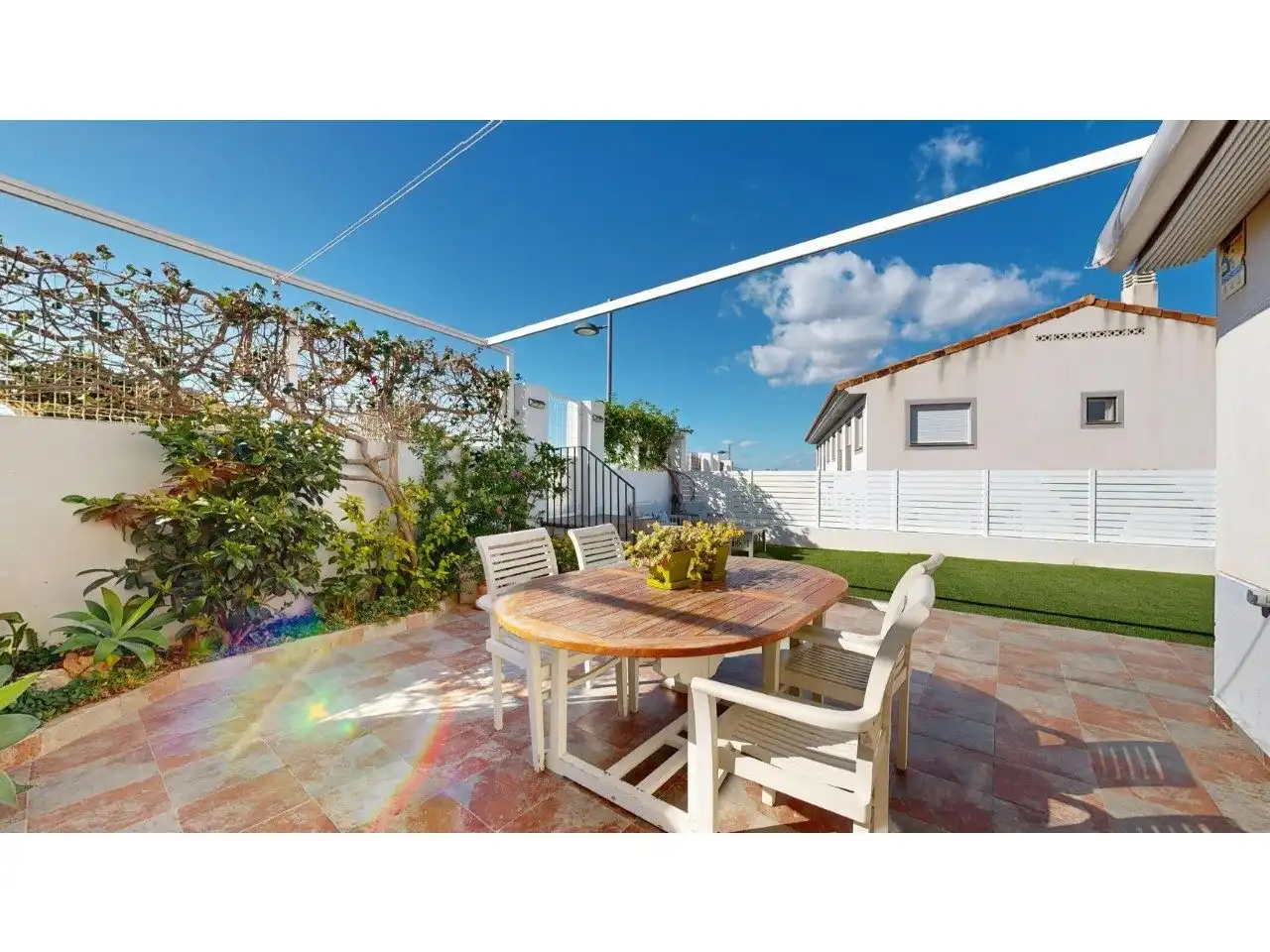 Terrassa de Casa o xalet en venda en Turís amb Aire condicionat, Calefacció i Jardí privat