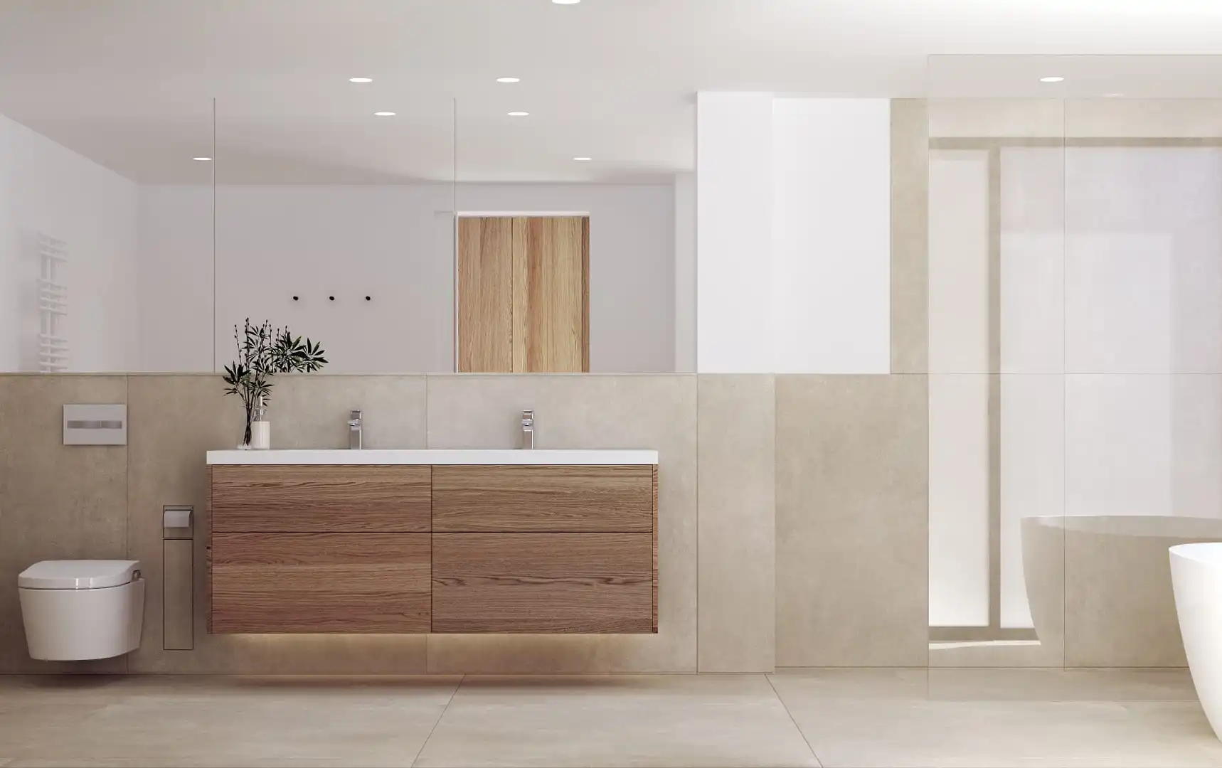 Badezimmer von Dachboden zum Verkauf in Artà mit Klimaanlage, Heizung und Terrasse
