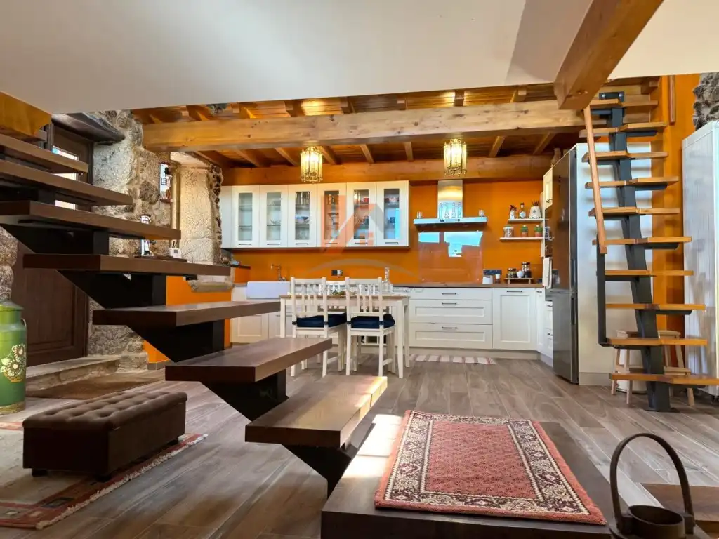 Cocina de Casa o chalet en venta en A Estrada  con Jardín privado, Horno y Balcón