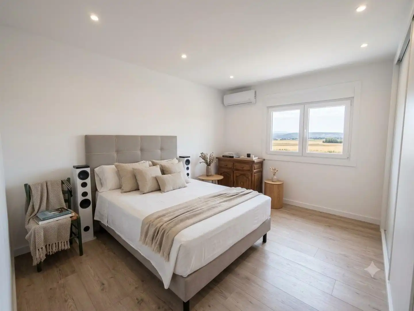 Bedroom of Attic for sale in Zaragoza  with Air Conditioner, Terrace and Balcony