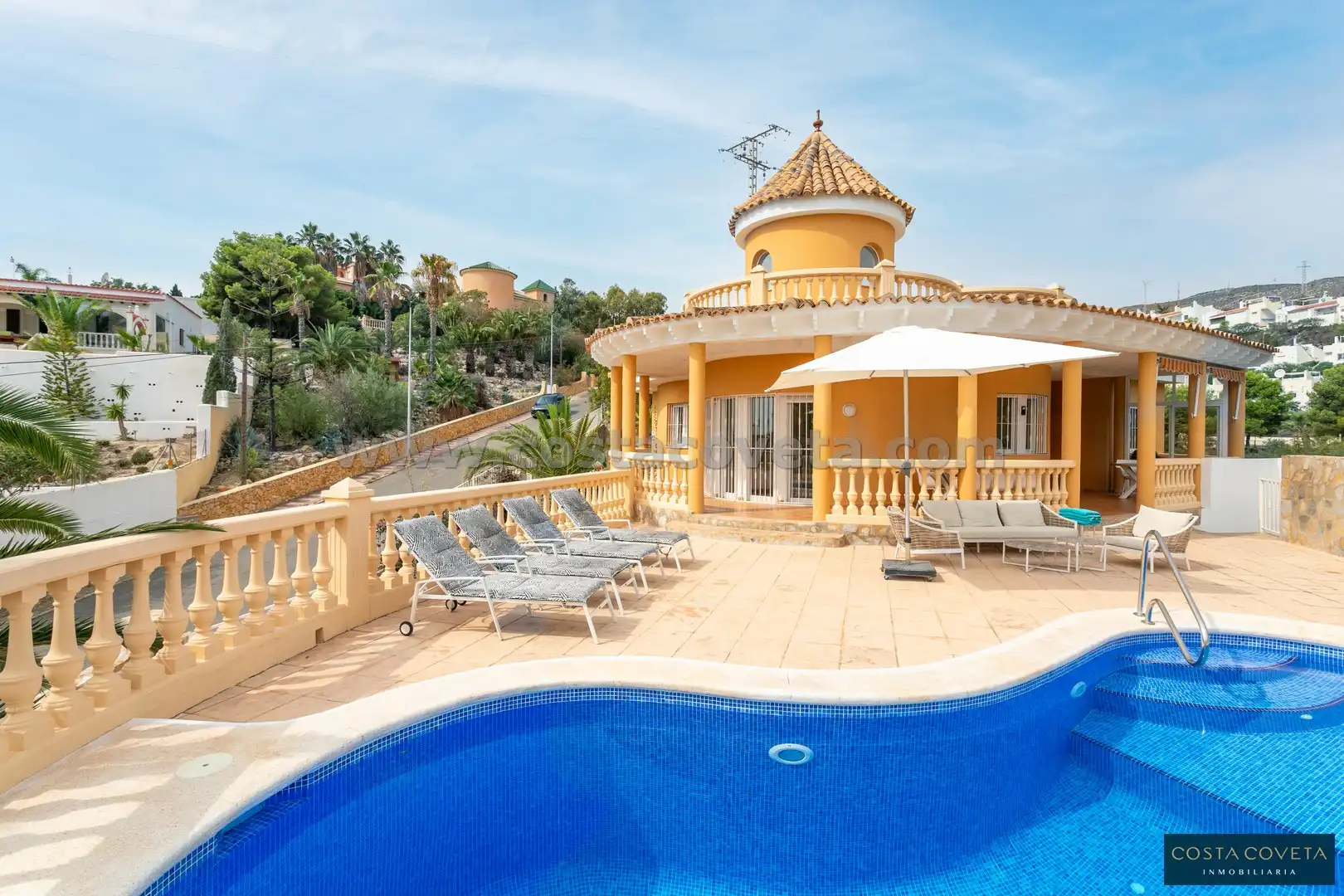 Exterior view of Houses for sale in El Campello  with Air Conditioner, Private garden and Terrace