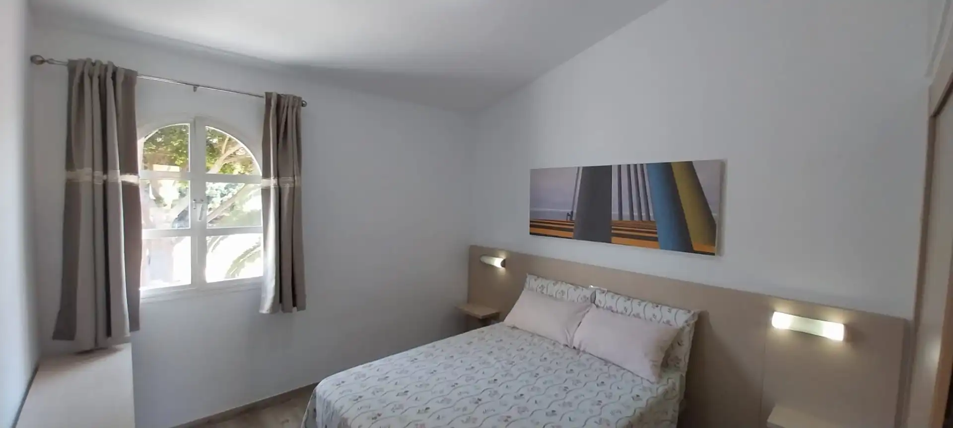 Dormitori de Apartament de lloguer en San Bartolomé de Tirajana amb Aire condicionat, Calefacció i Terrassa