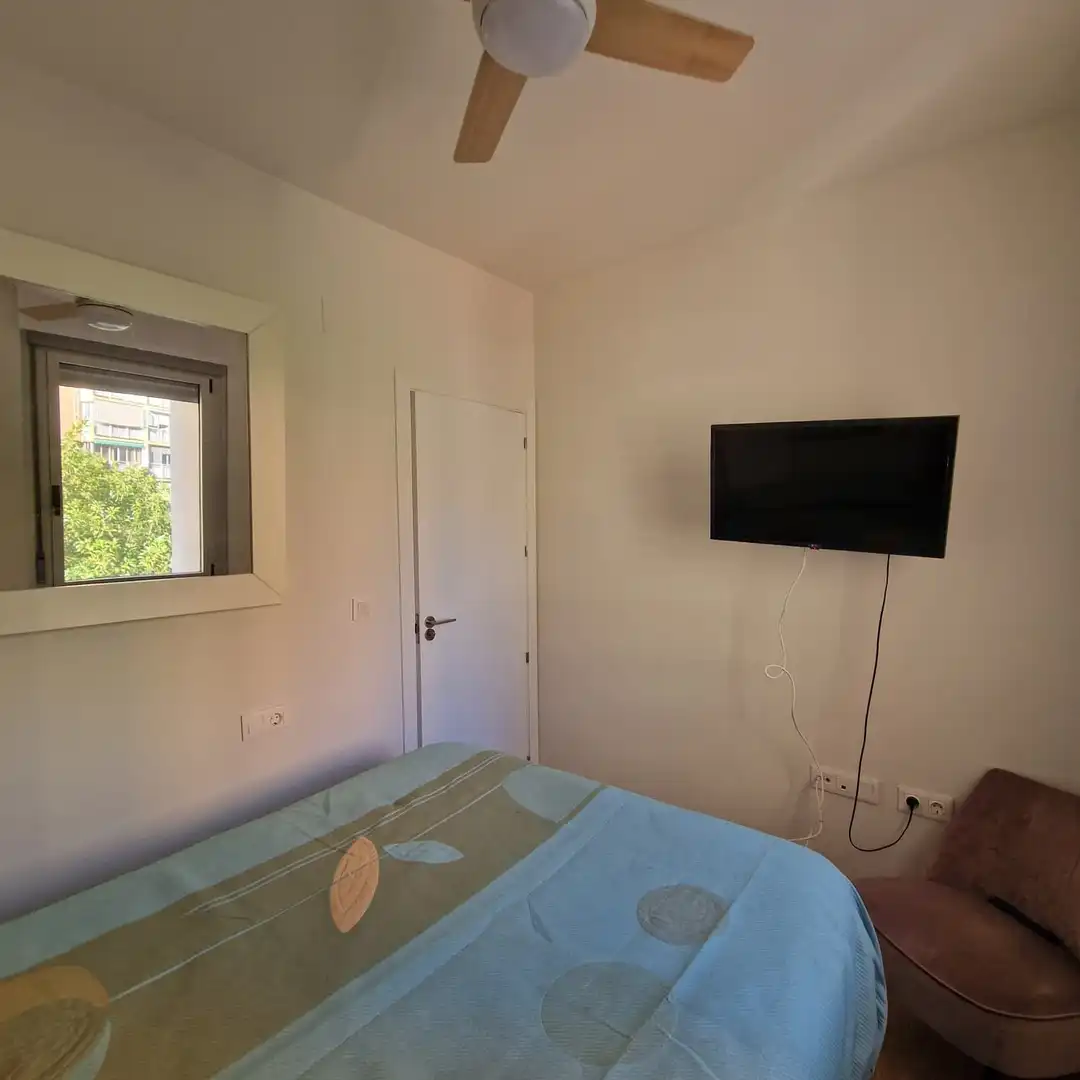 Bedroom of Flat for sale in Málaga  with Air Conditioner, Storage room and Furnished