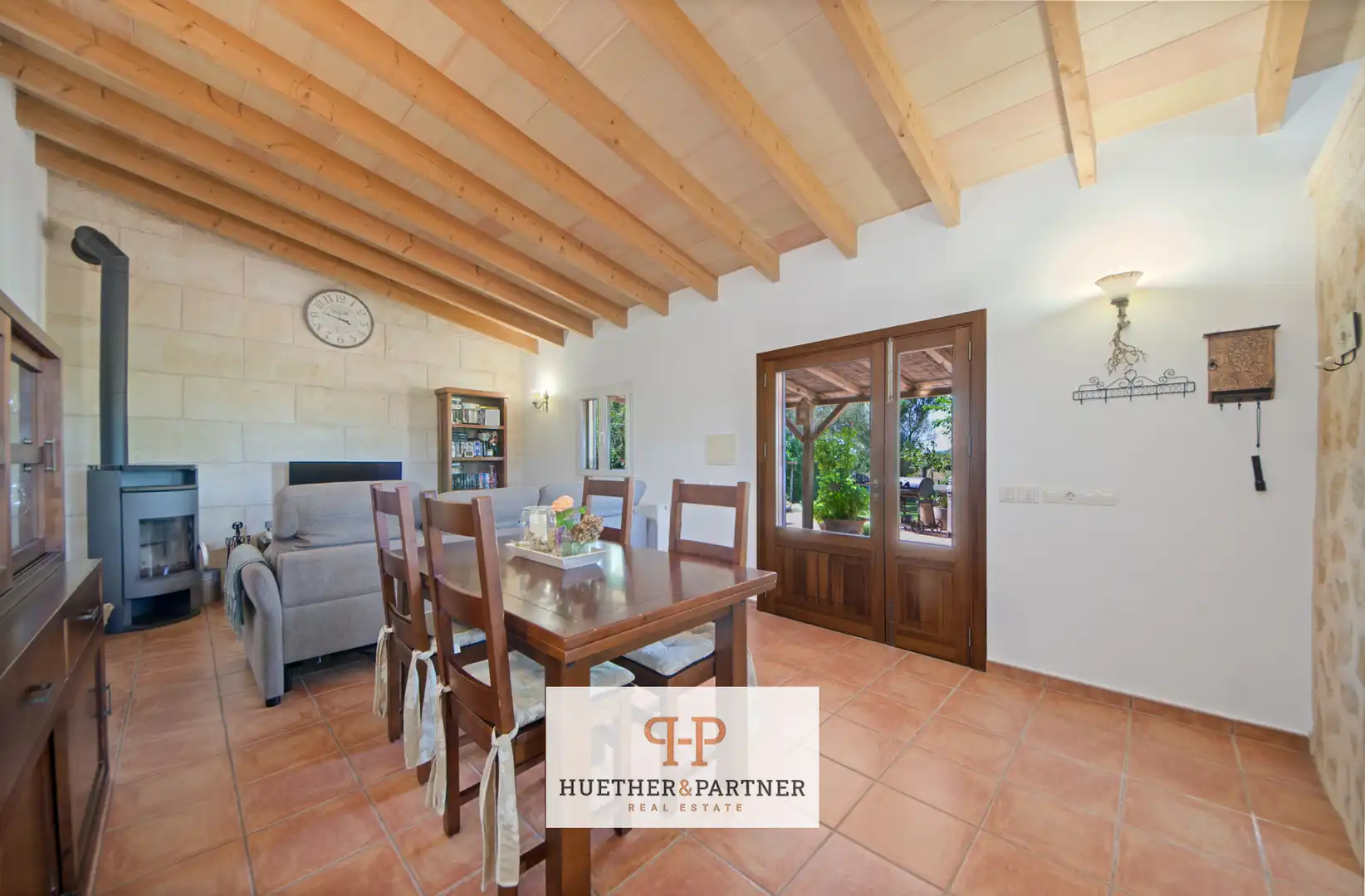 Esszimmer von Country house zum Verkauf in Manacor mit Klimaanlage und Möbliert