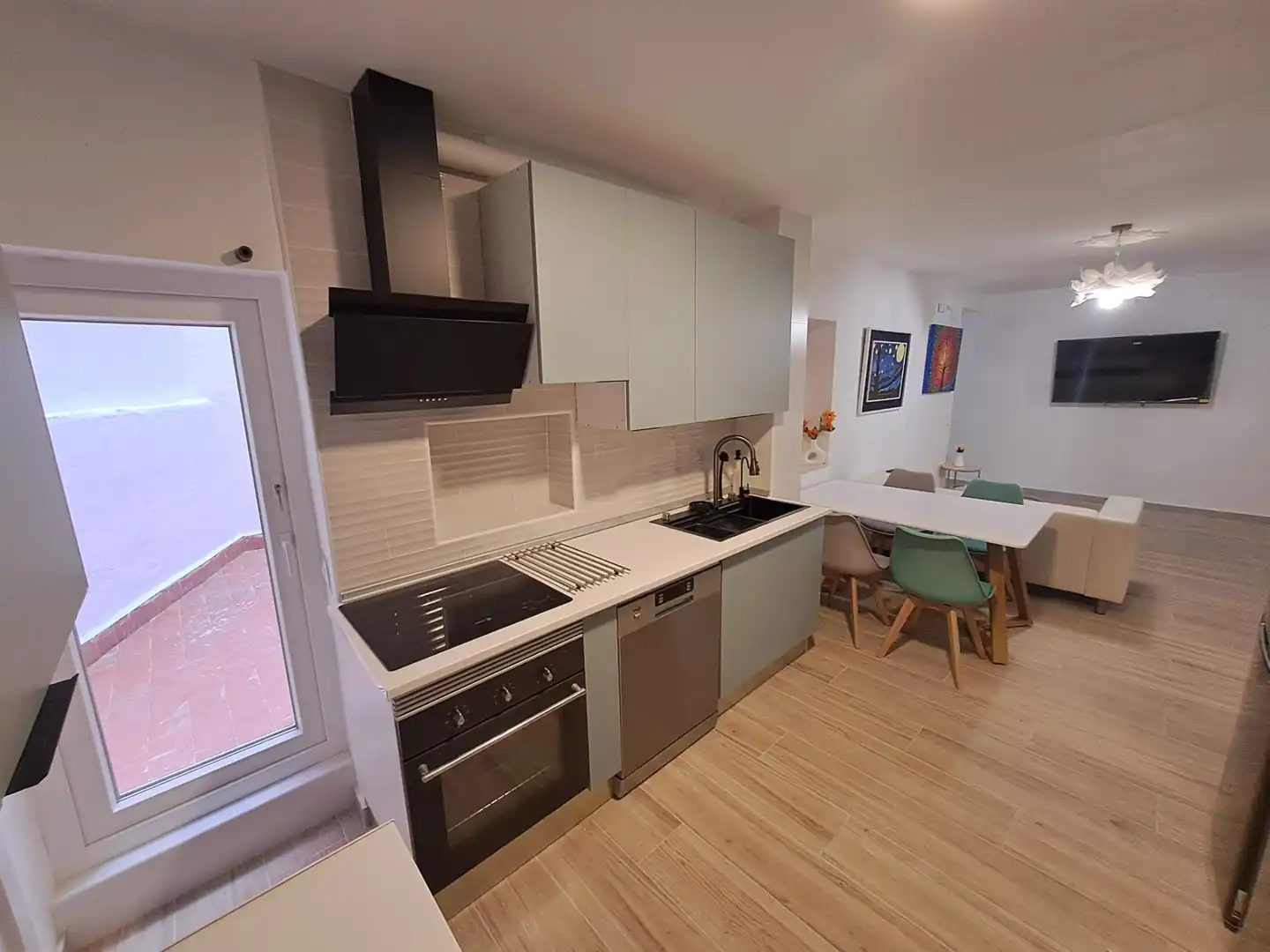 Kitchen of Flat for share in Fuenlabrada  with Heating, Furnished and Oven