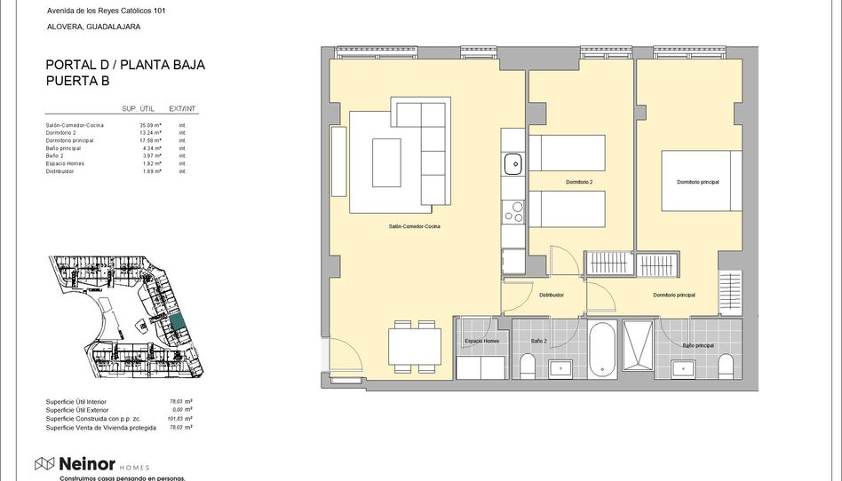 Foto 1 de Piso en venta en Avenida Camino las Fuentes, Alovera, Guadalajara