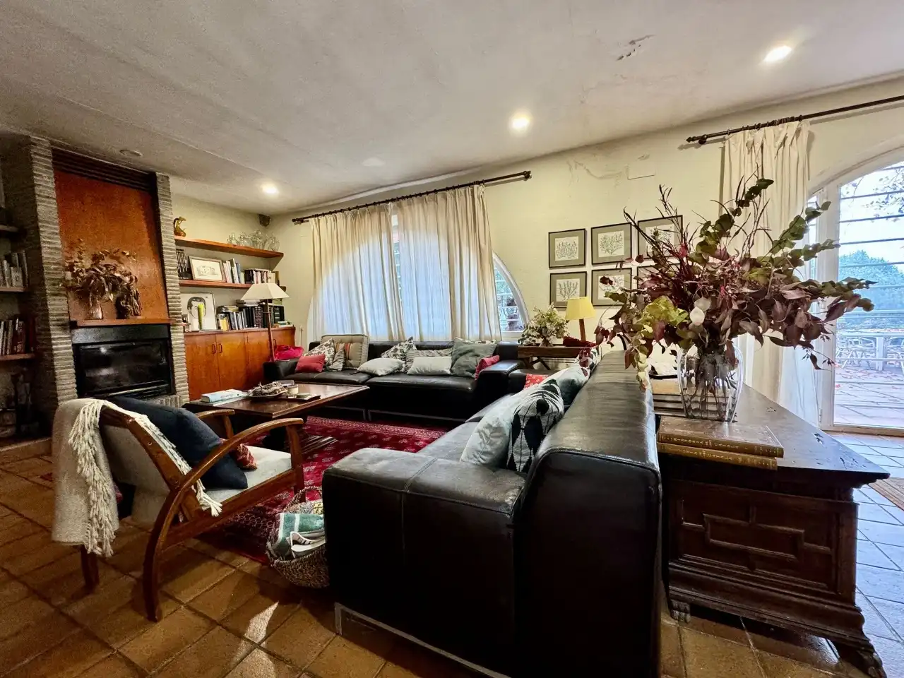 Living room of Country homes for sale in Anglès  with Private garden, Terrace and Swimming Pool