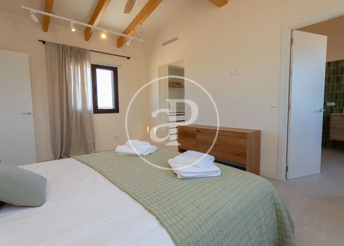 Bedroom of Houses for rent in Campos  with Air Conditioner, Heating and Private garden