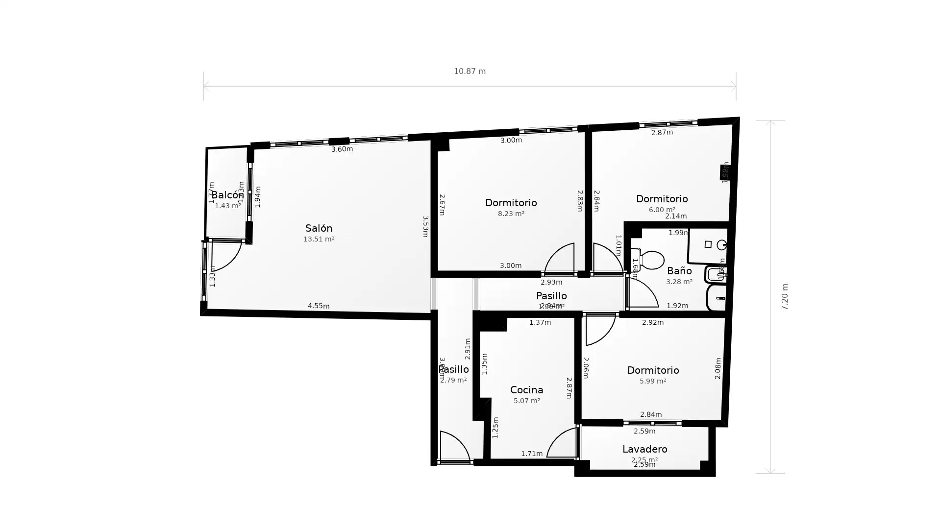 Piso en venta en Murcia con Balcón