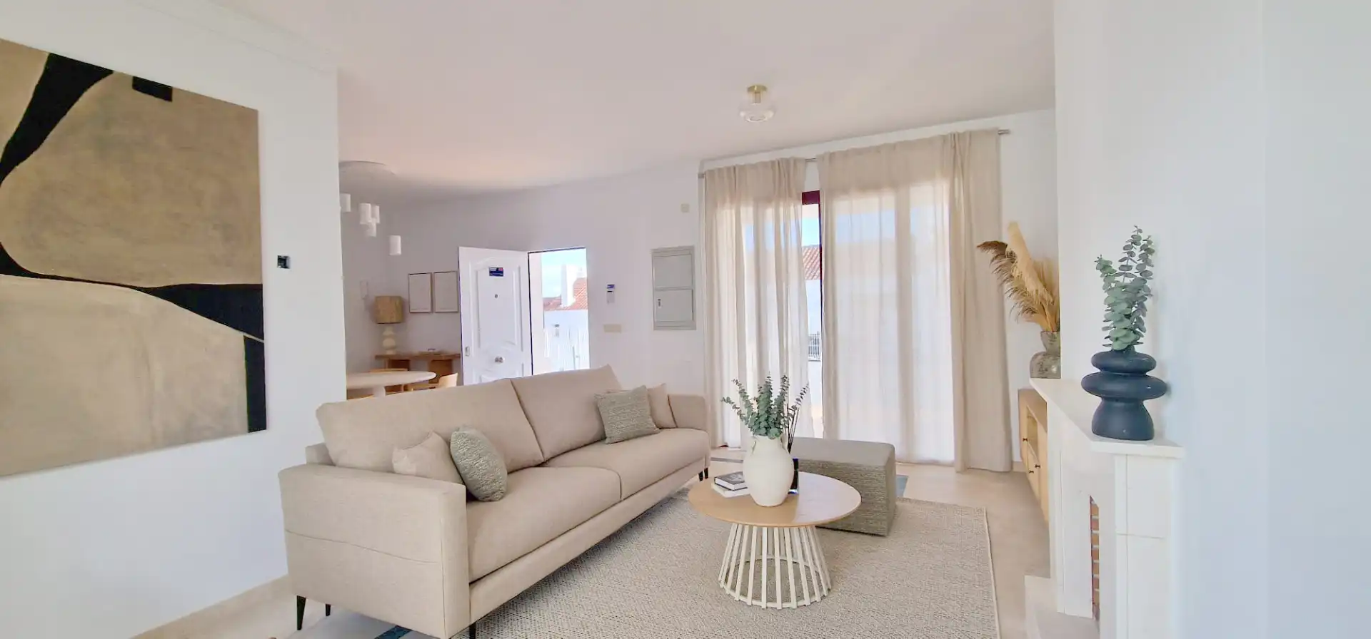 Sala de estar de Casa adosada en venta en Casares con Jardín privado, Terraza y Trastero
