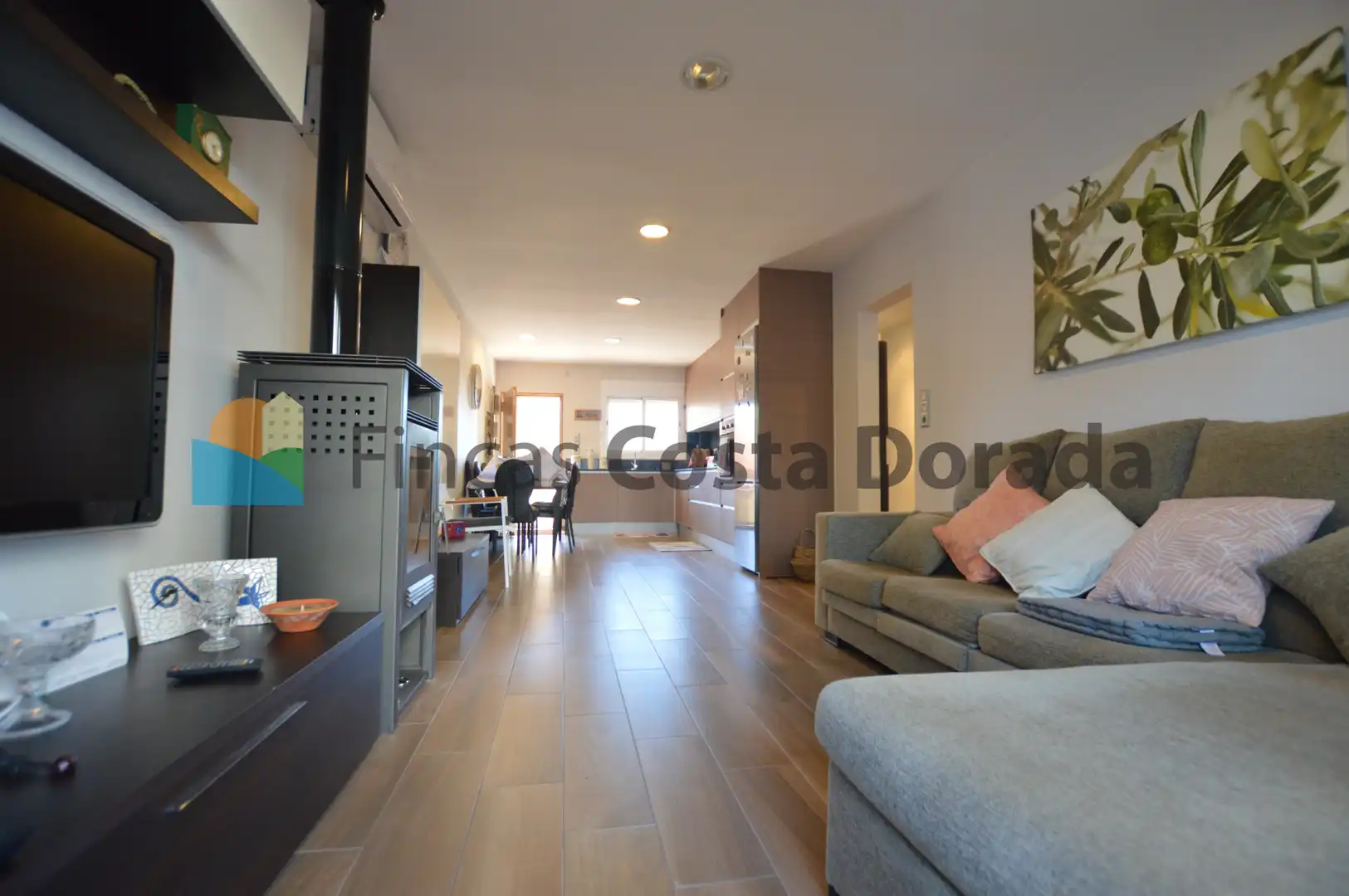 Living room of Ground floor for sale in Cubelles  with Air Conditioner, Terrace and Storage room