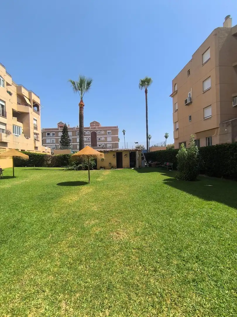 Garten von Wohnung zur Miete in Málaga mit Klimaanlage, Privatgarten und Terrasse