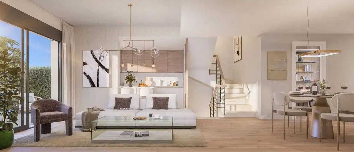 Living room of Detached homes for sale in Málaga  with Air Conditioner, Private garden and Terrace