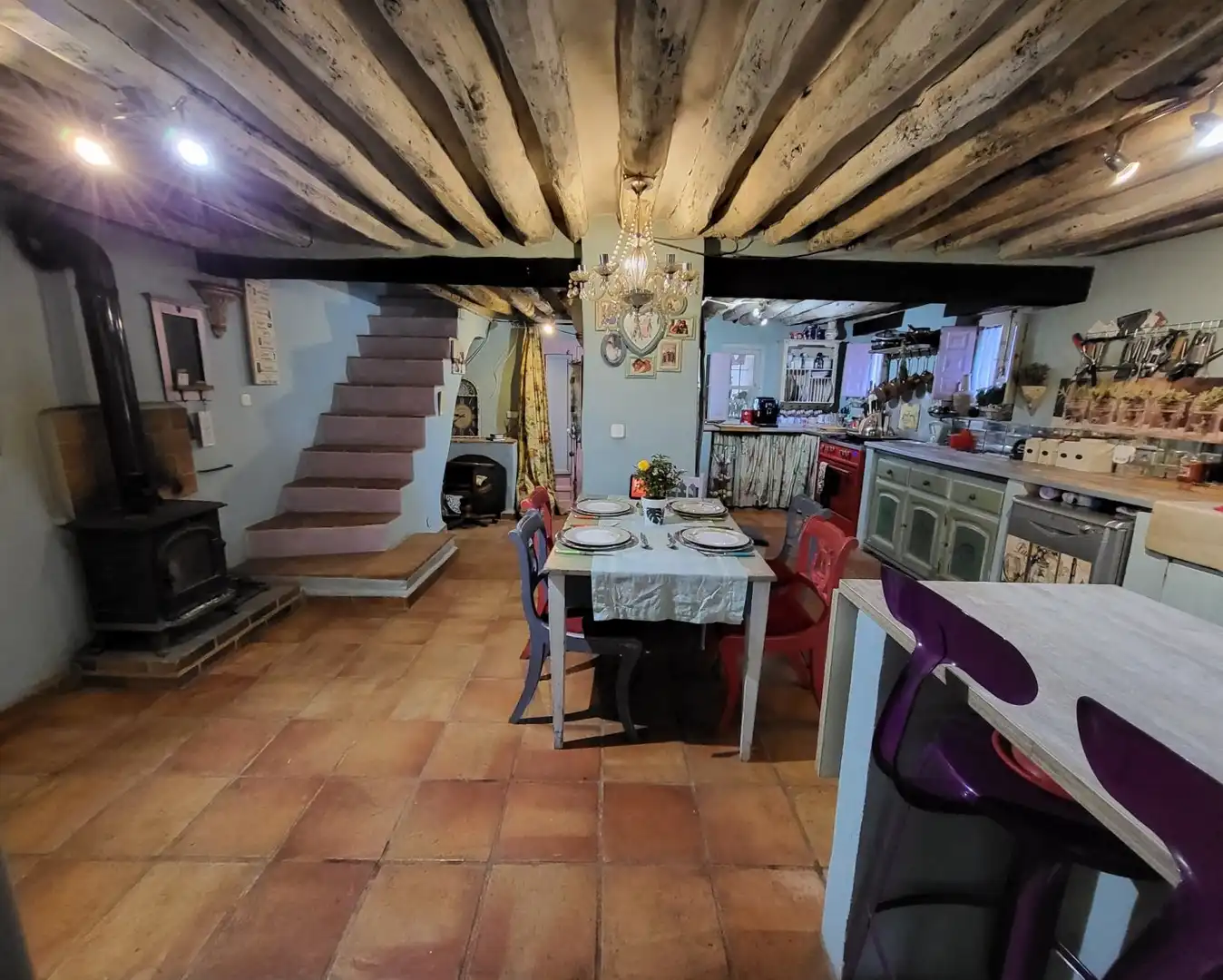 Küche von Country house zum Verkauf in L'Ametlla de Mar  mit Privatgarten, Terrasse und Abstellraum