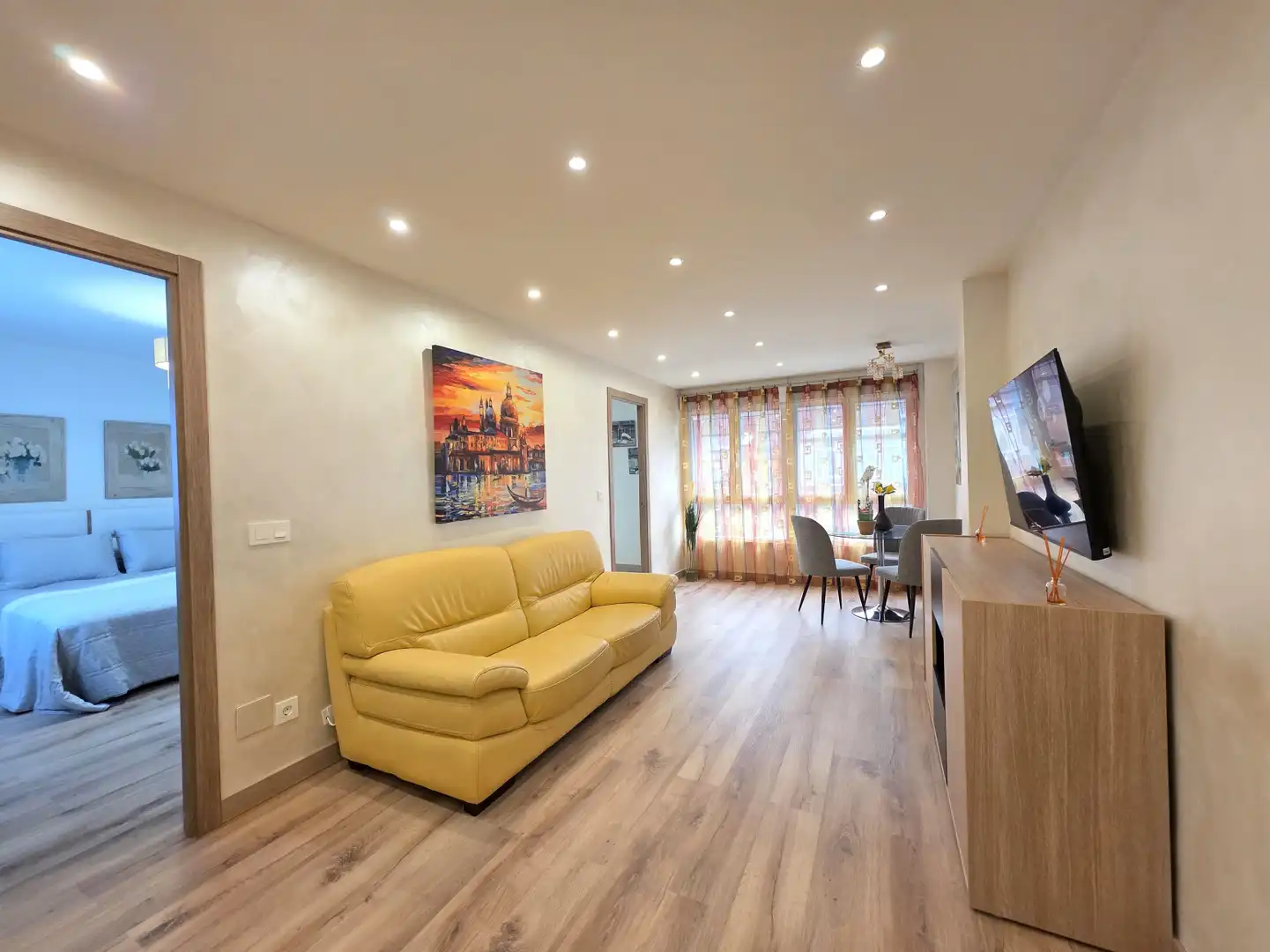 Living room of Flat for rent in Siero  with Heating, Storage room and Furnished