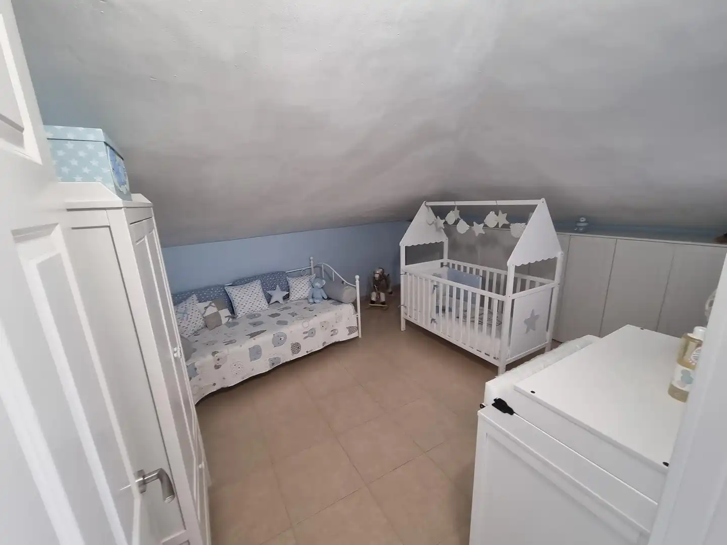 Schlafzimmer von Dachboden zum Verkauf in Sabadell mit Terrasse, Möbliert und Alarm