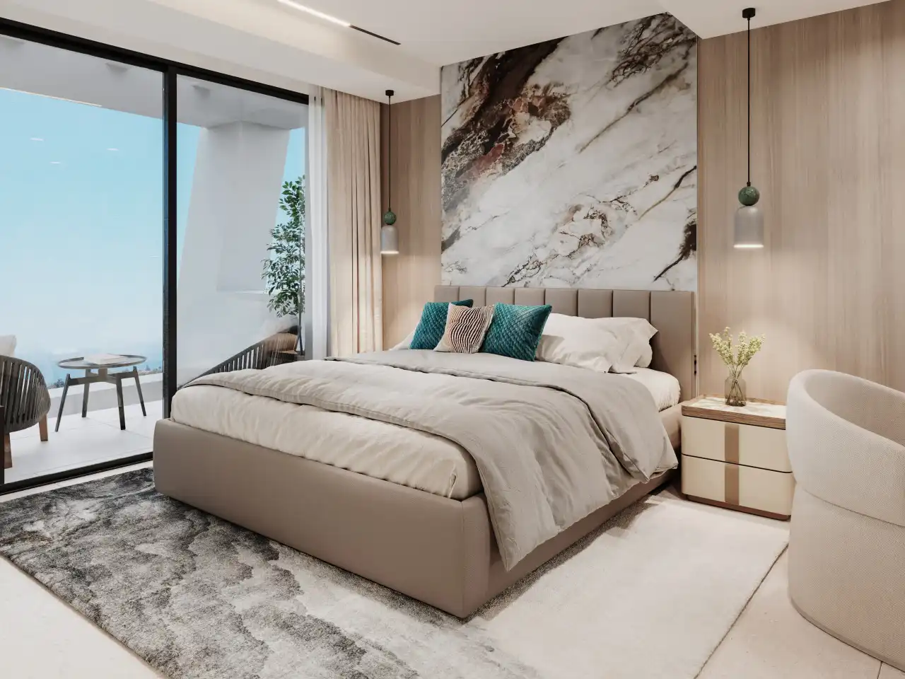 Habitación de Casa o chalet en venta en Marbella con Aire acondicionado, Calefacción y Jardín privado