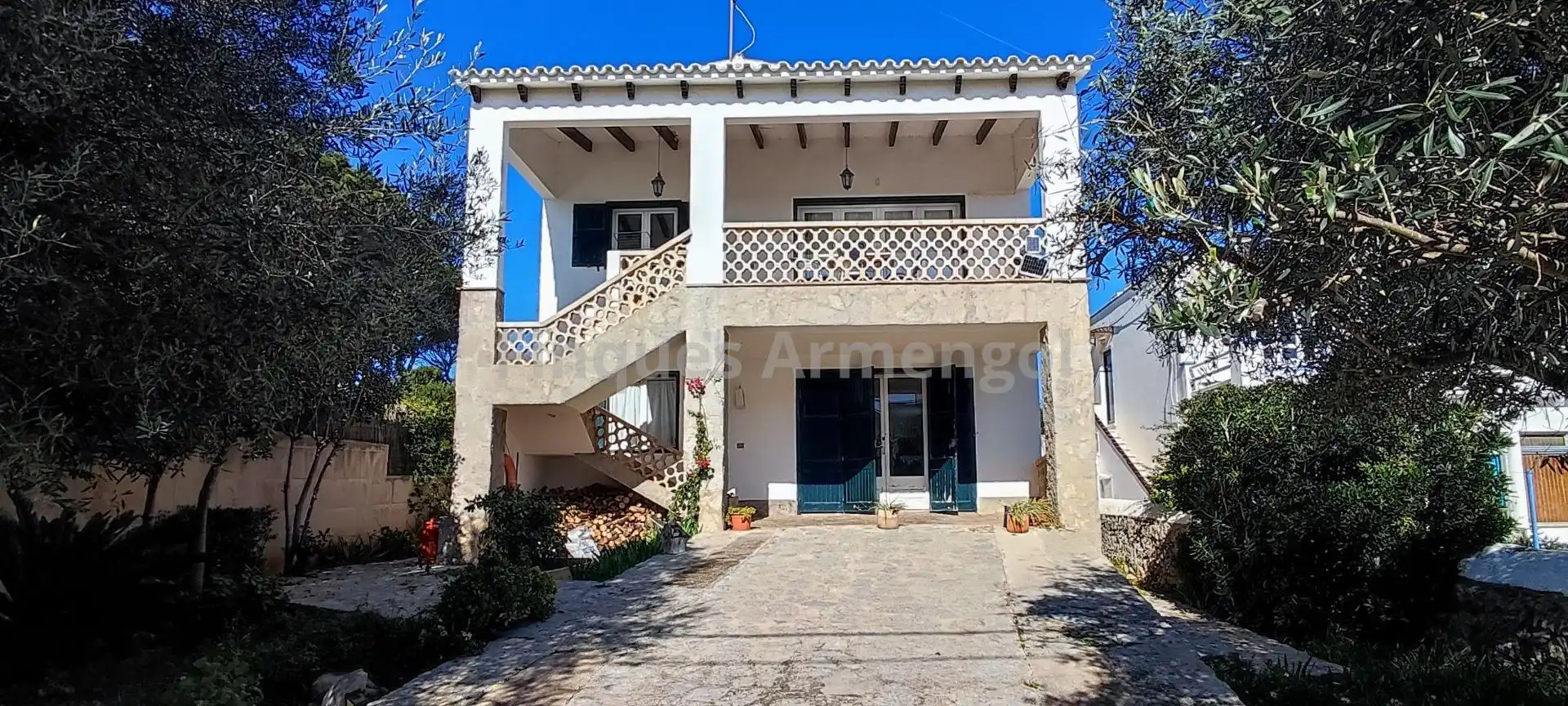 Exterior view of Houses for sale in Sant Lluís  with Private garden and Terrace