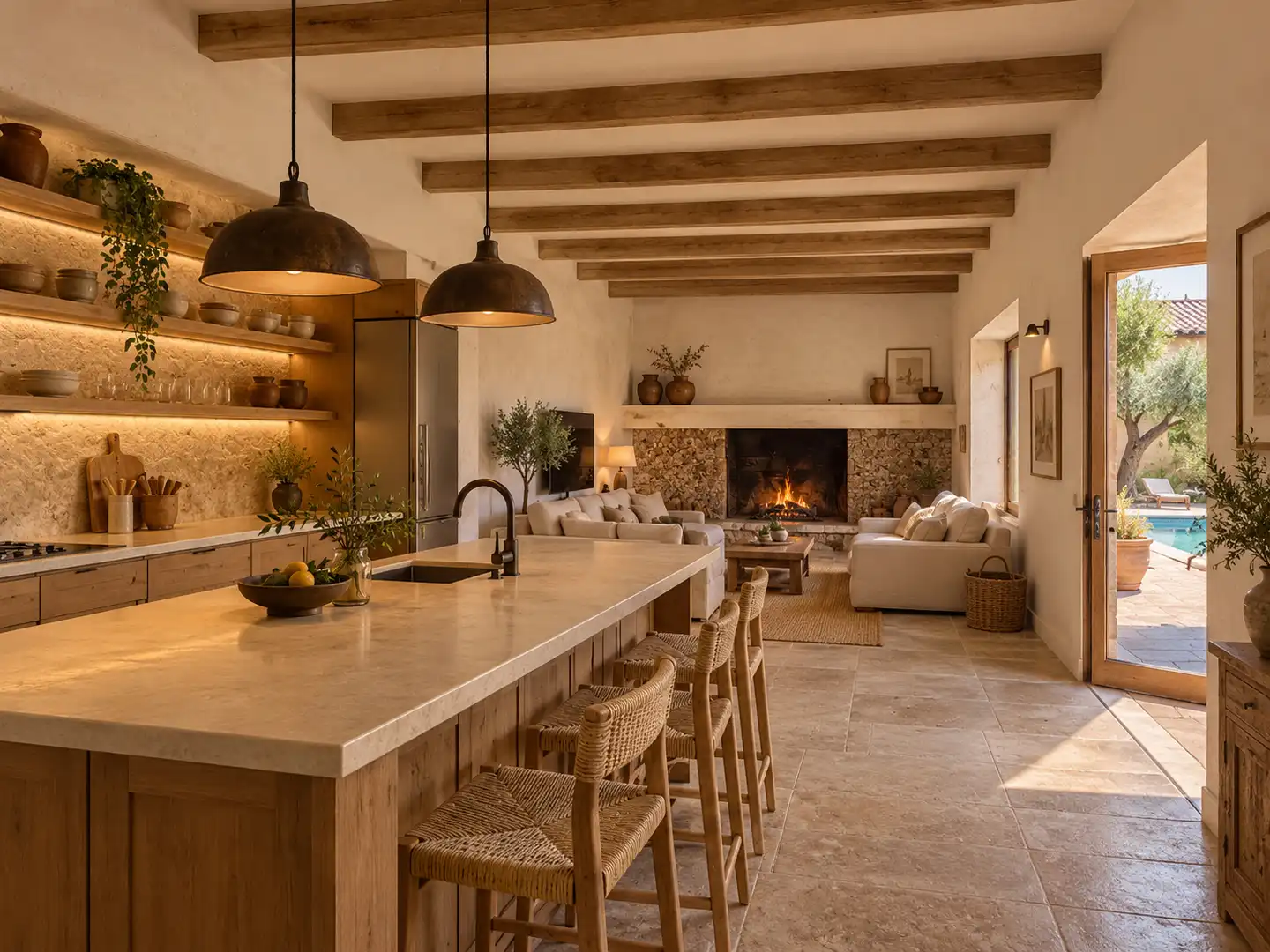 Küche von Einfamilien-Reihenhaus zum Verkauf in Ciudad Real mit Privatgarten und Terrasse