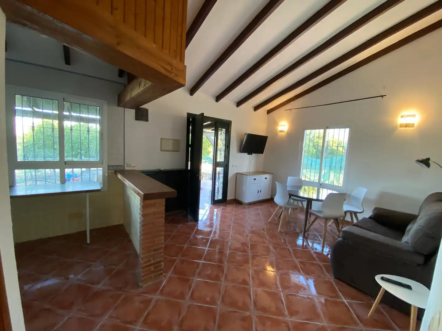 Sala de estar de Casa o chalet de alquiler en Alhaurín El Grande con Aire acondicionado, Jardín privado y Terraza