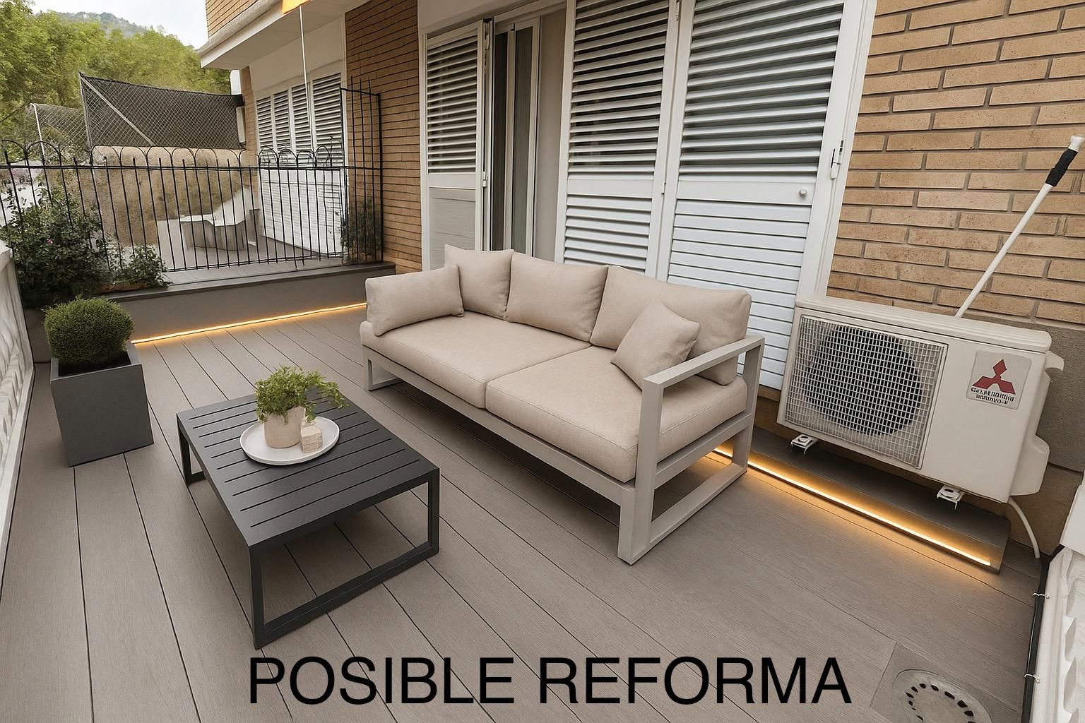Terrace of Single-family semi-detached for sale in Santa Coloma de Gramenet  with Air Conditioner, Heating and Terrace