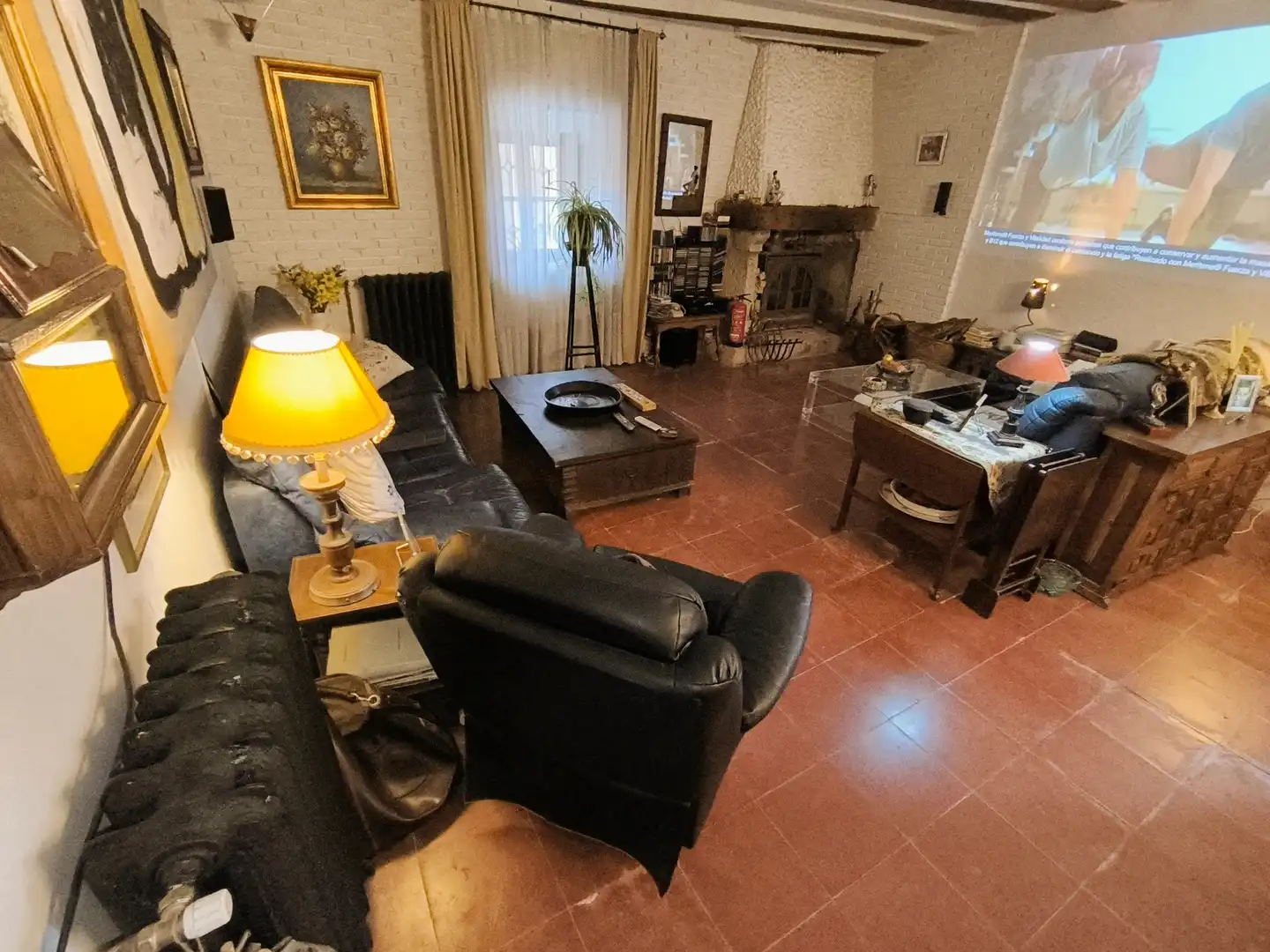Sala de estar de Finca rústica en venta en Amusco, Palencia